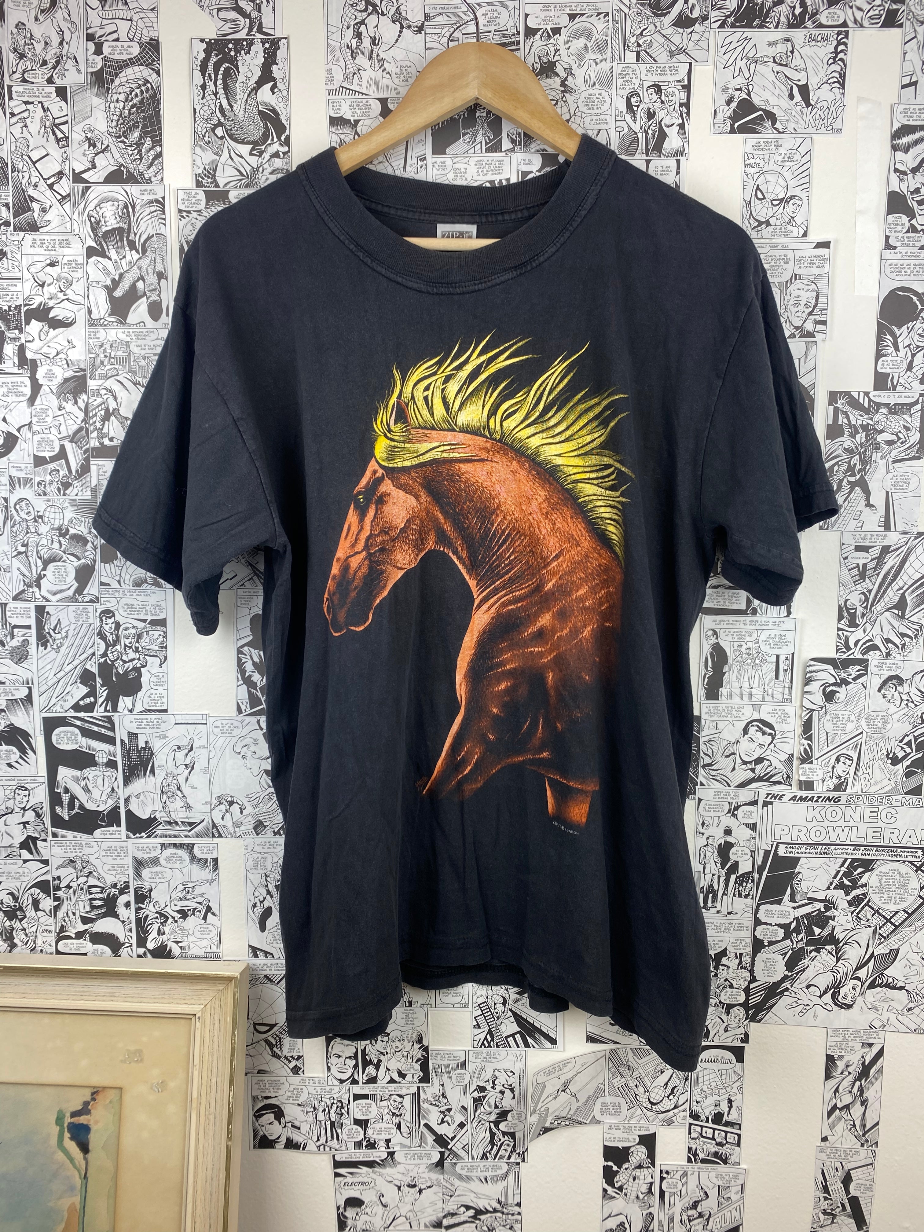 Vintage Horse 90s t-shirt - size L