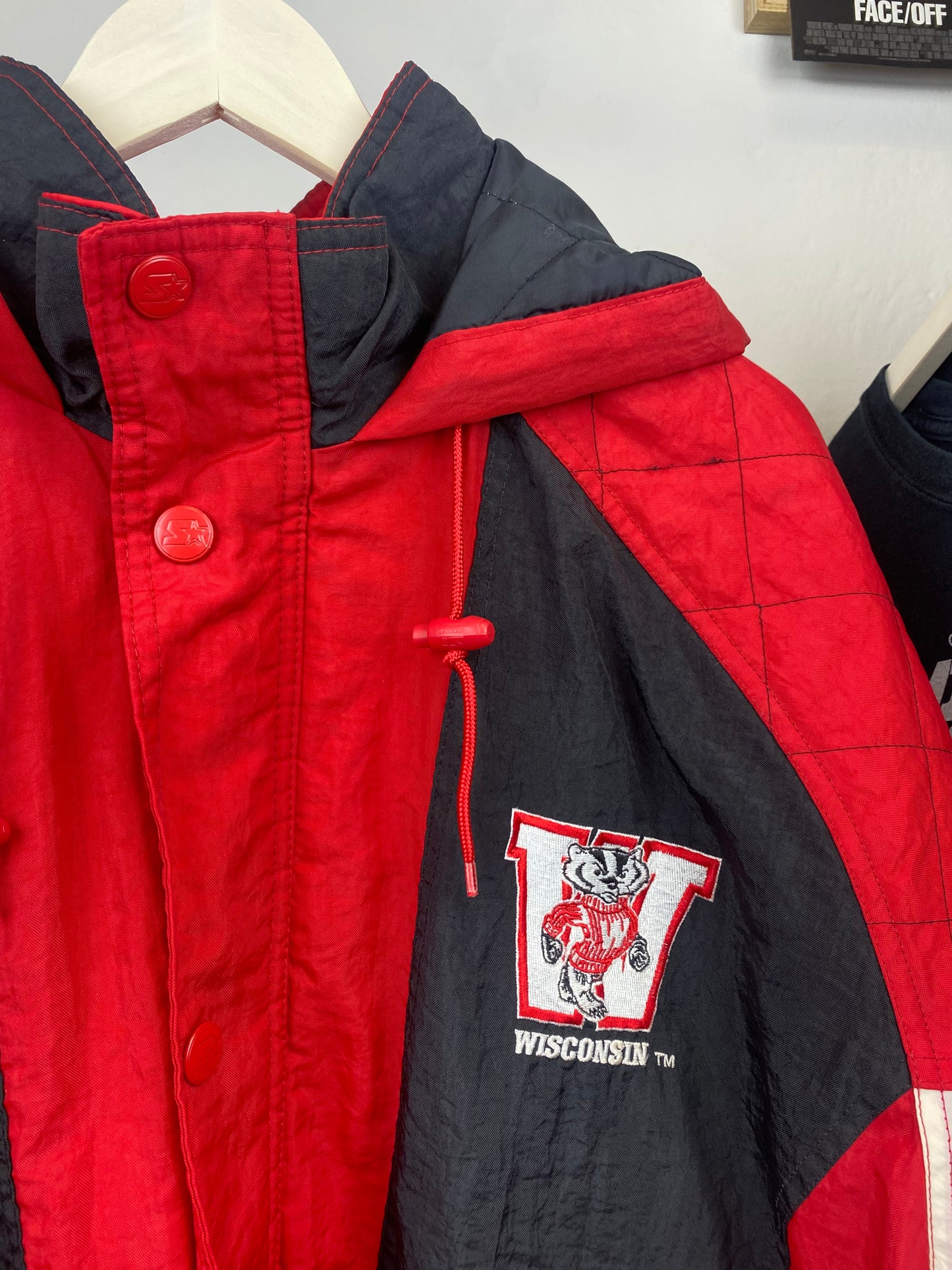 Vintage Wisconsin Badgers - Starter 90s Jacket - size XL