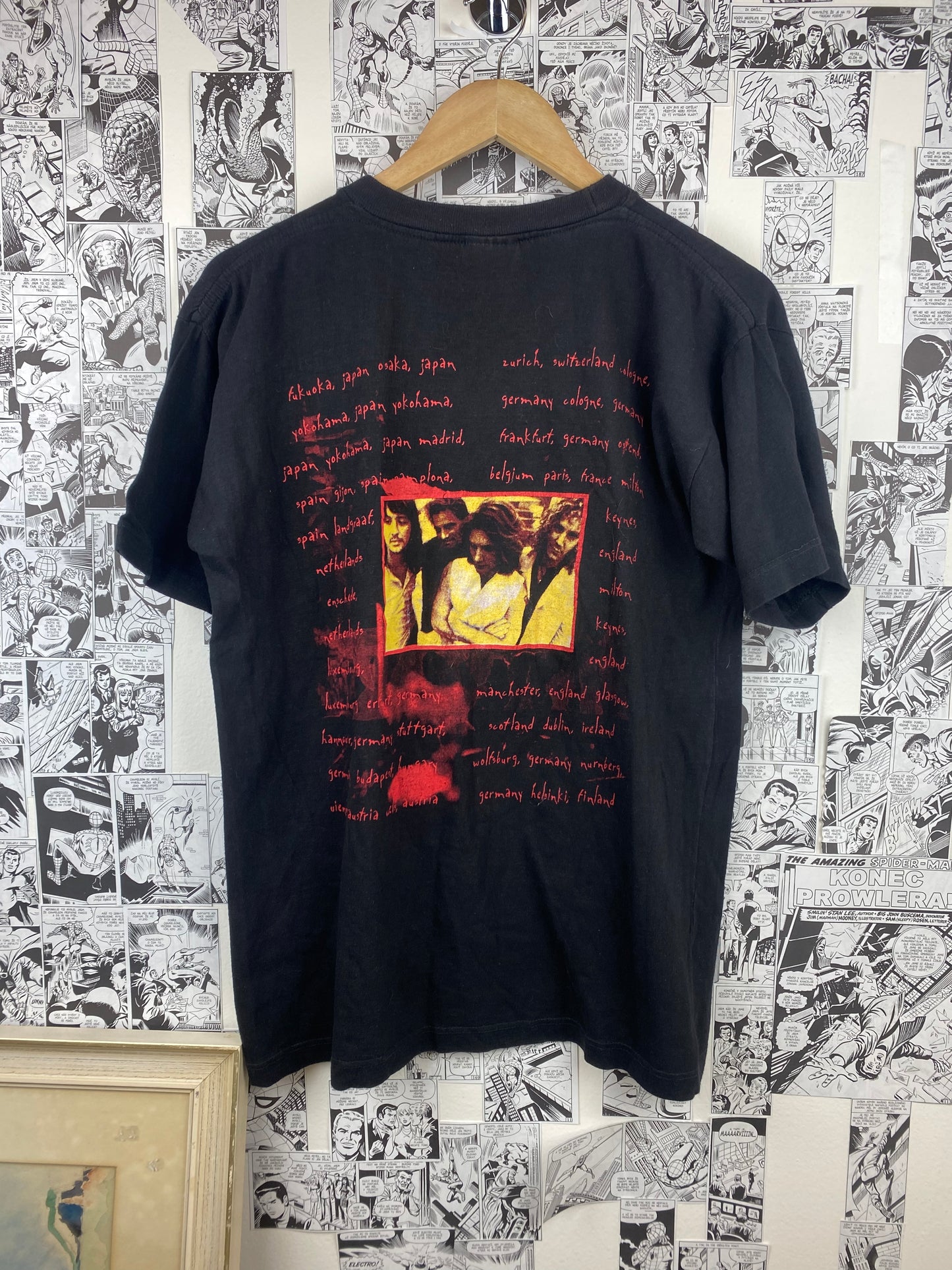 Vintage Bon Jovi 90s tour t-shirt - size L