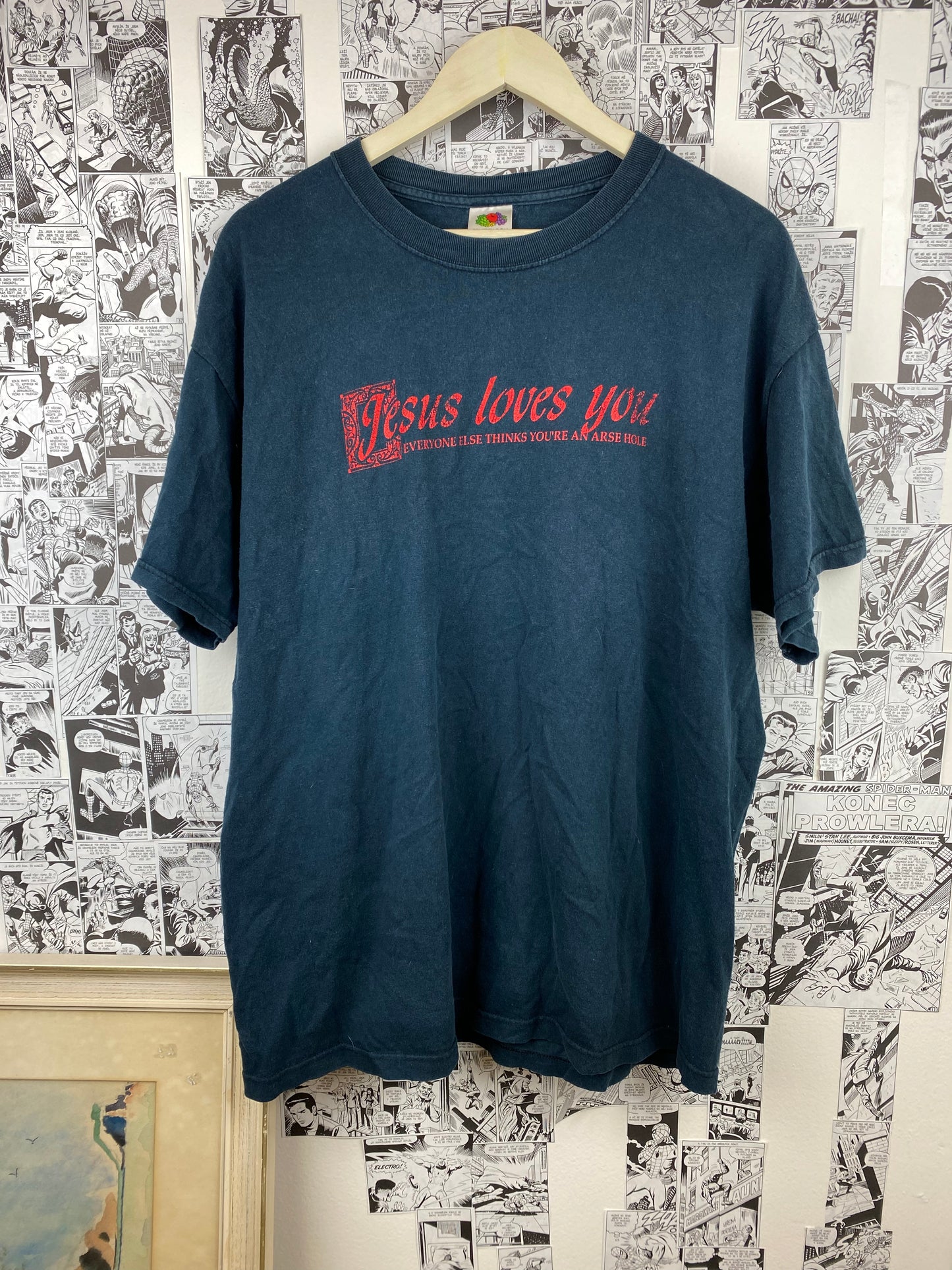 Vintage “Jesus Loves you” Funny 90s Quote t-shirt
