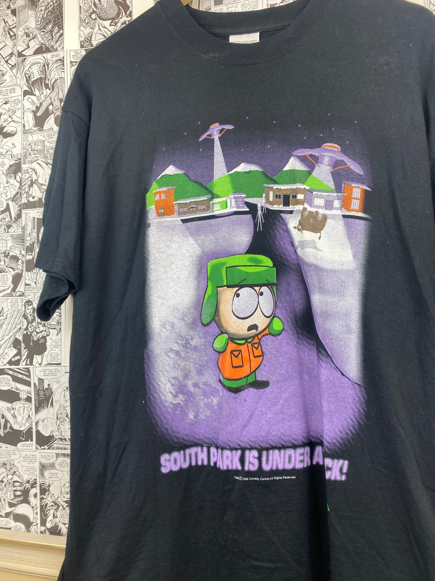 Vintage South Park “Under attack” 1998 t-shirt - size L