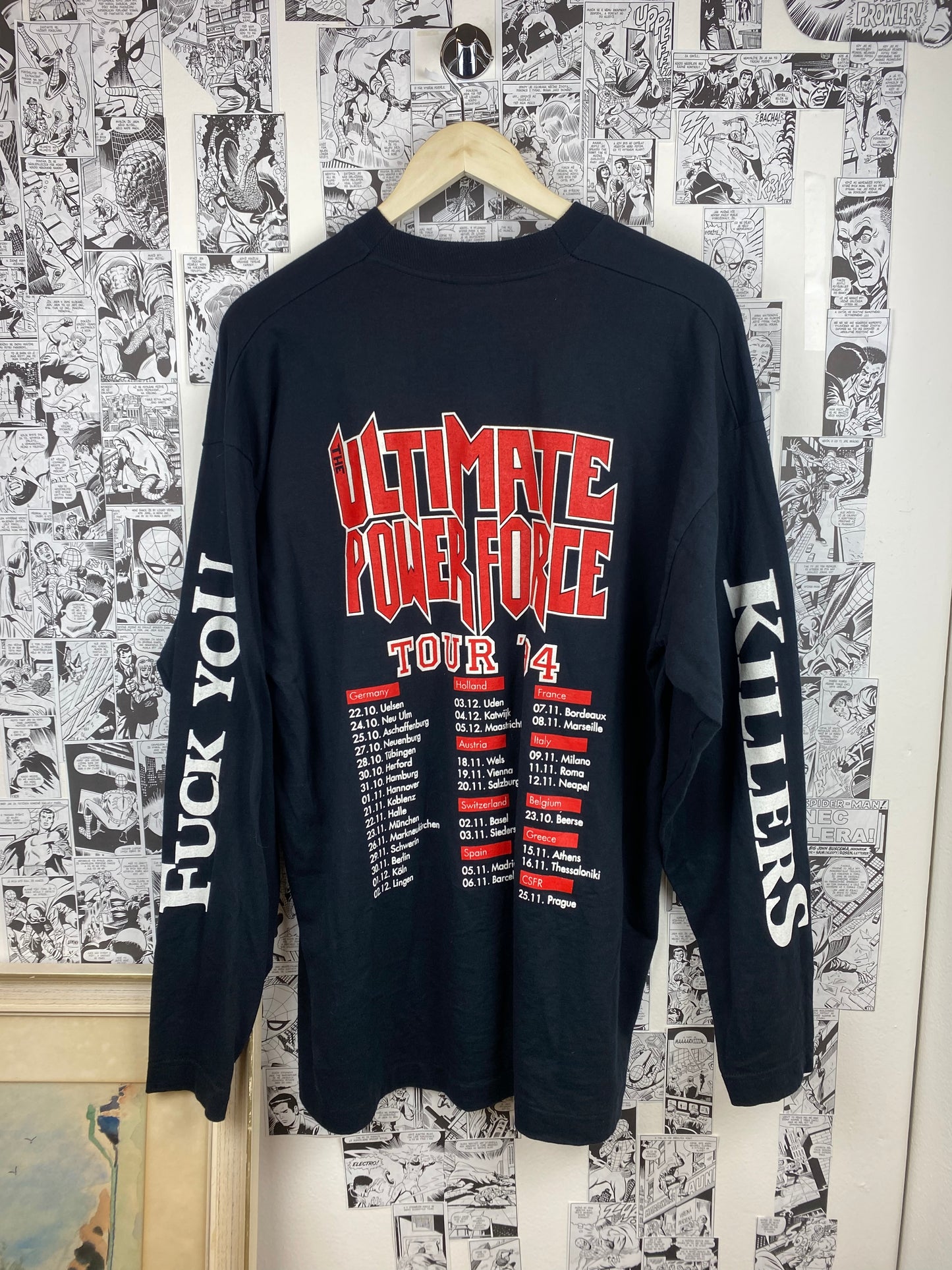 Vintage Killers “Menace to Society” 1994 tour t-shirt - size XL