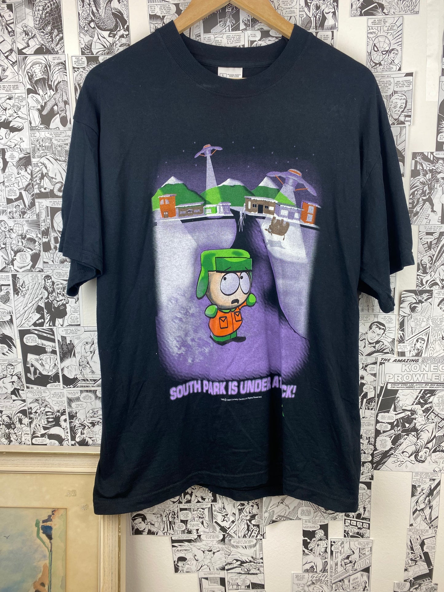 Vintage South Park “Under attack” 1998 t-shirt - size L