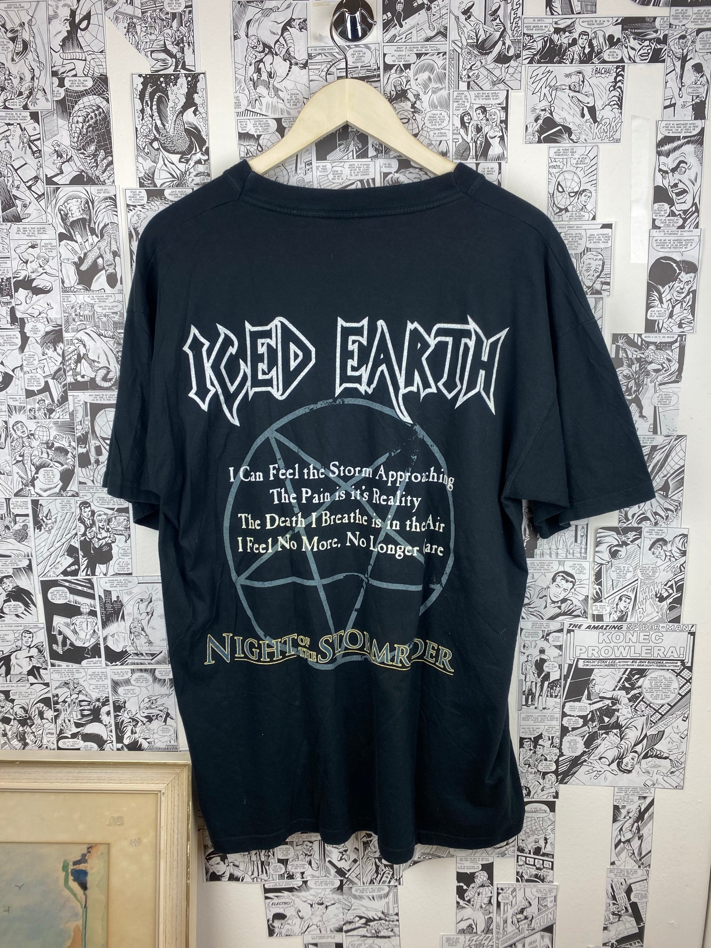 Vintage Iced Earth “Night of the Stormrider” t-shirt - size XL