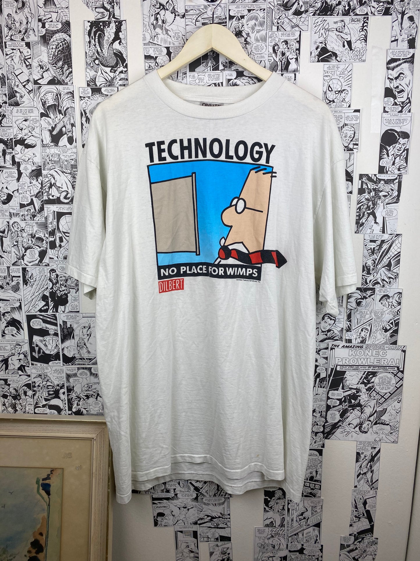 Vintage “Technology - Dilbert” 90s t-shirt - size XL