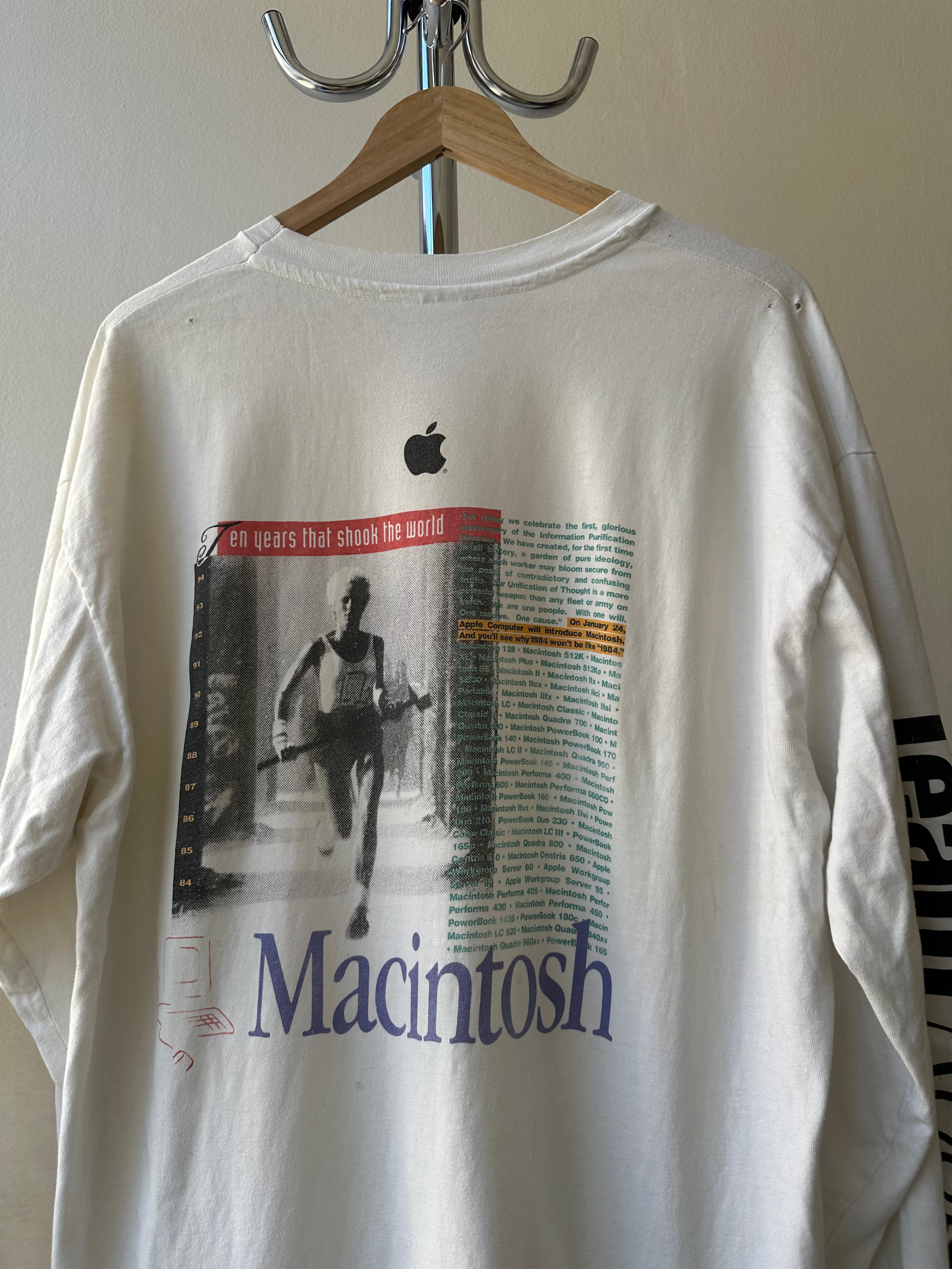 Vintage Apple “10 years of Macintosh” 1994 Longsleeve - size XL