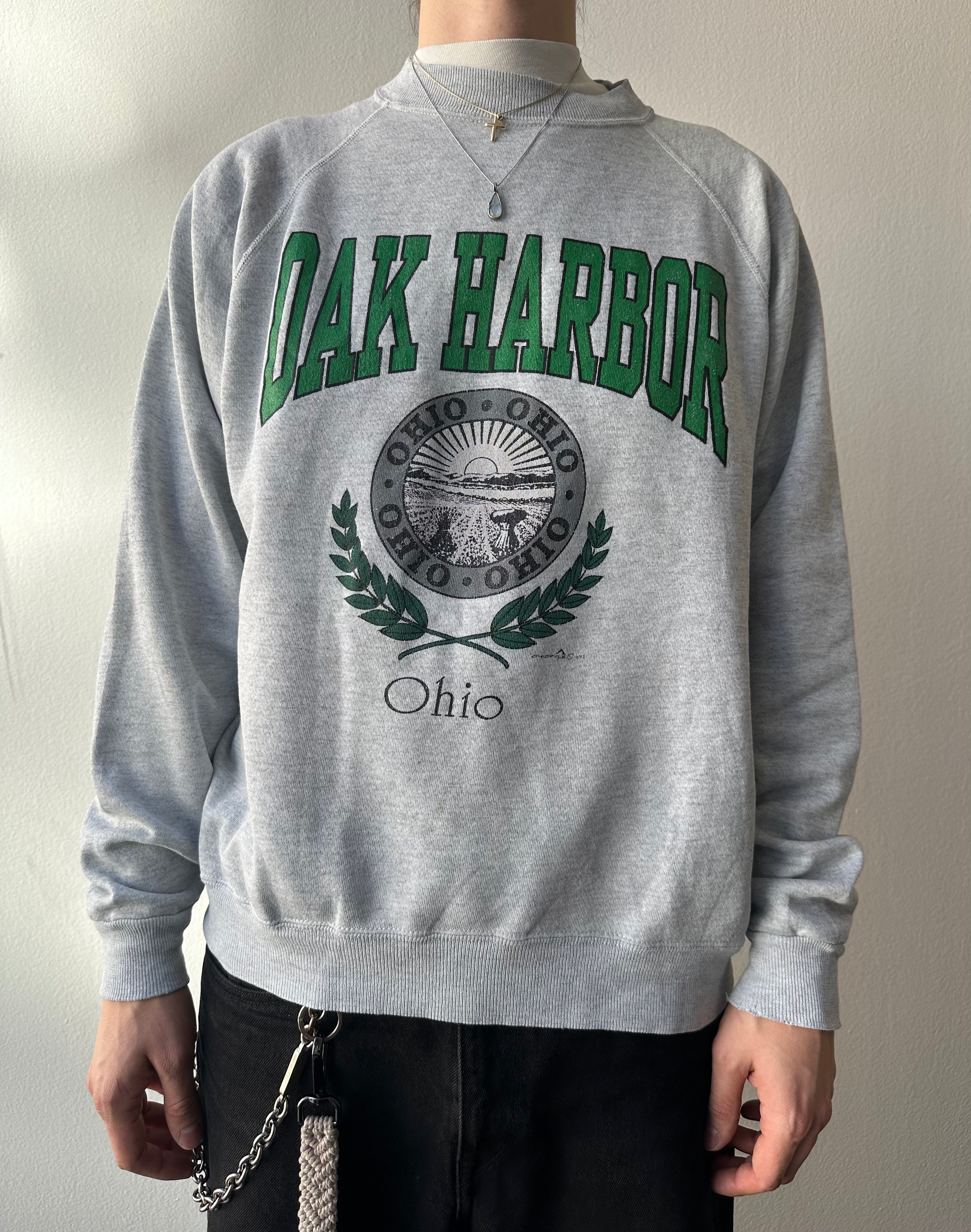 Vintage 1990s “Oak Harbor - Ohio” Distressed Crewneck - size XXL