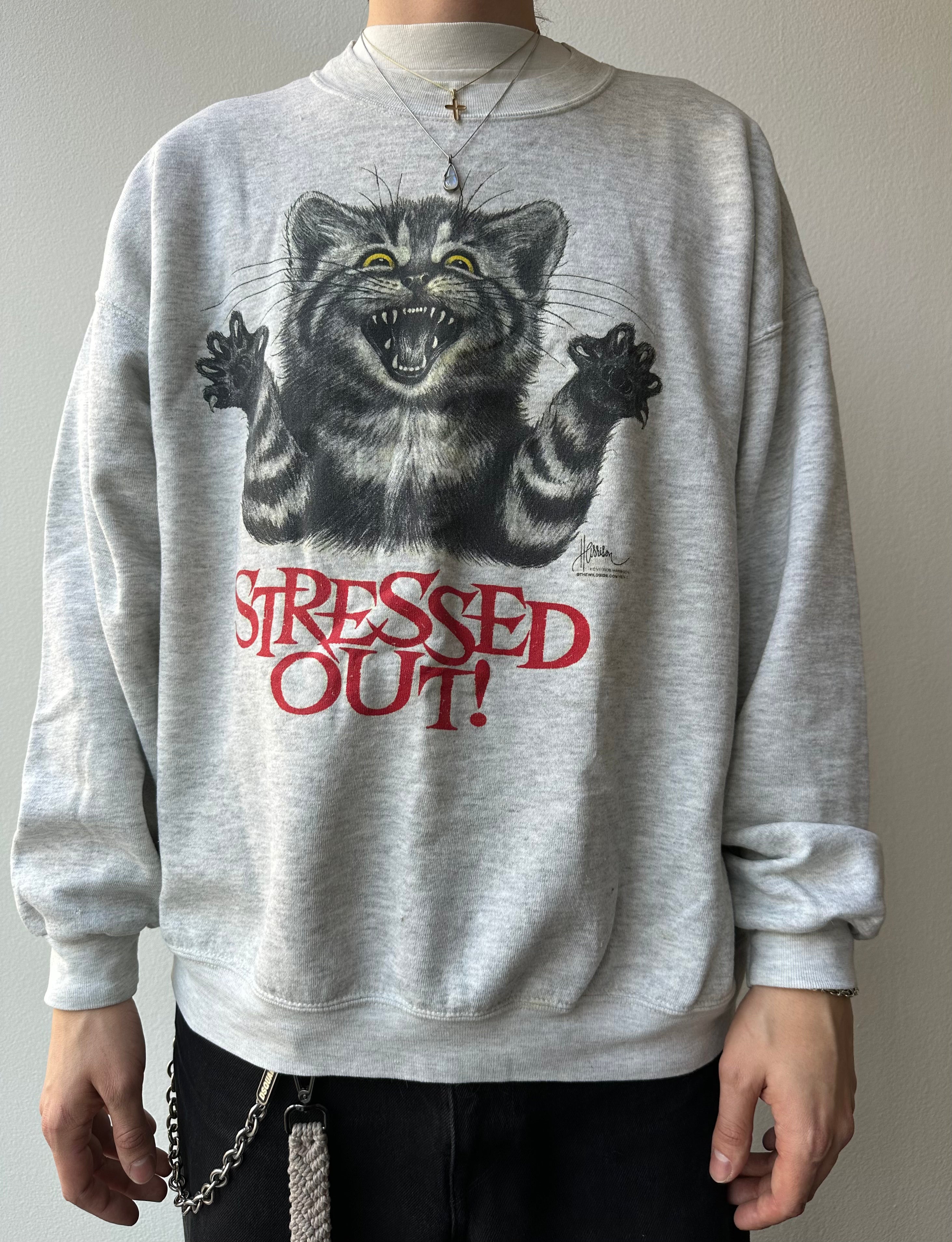 Vintage 1990s “Stressed Out” Crewneck - size XL