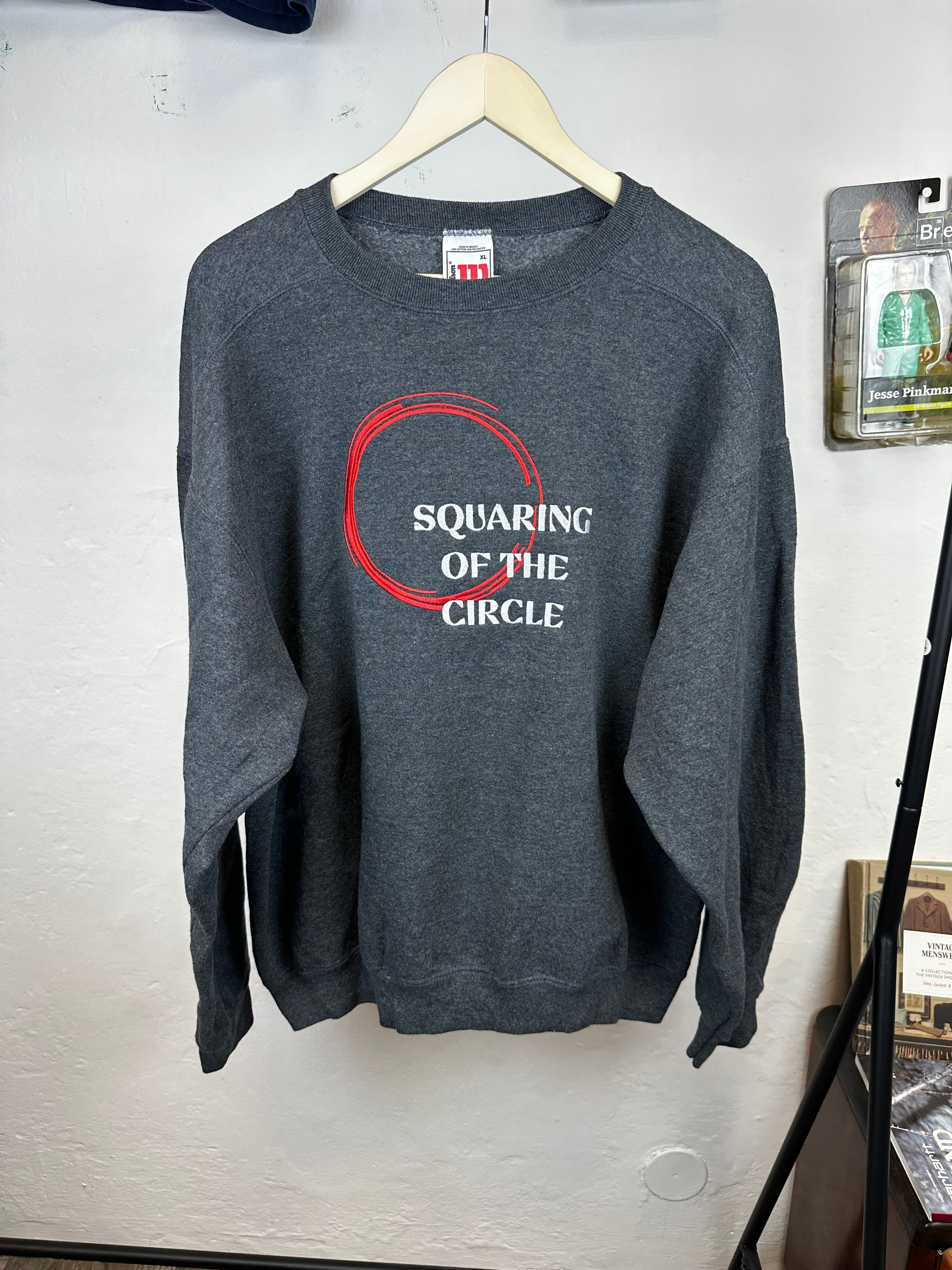 No Introductions - "Squaring of the Circle" crewneck - size XL