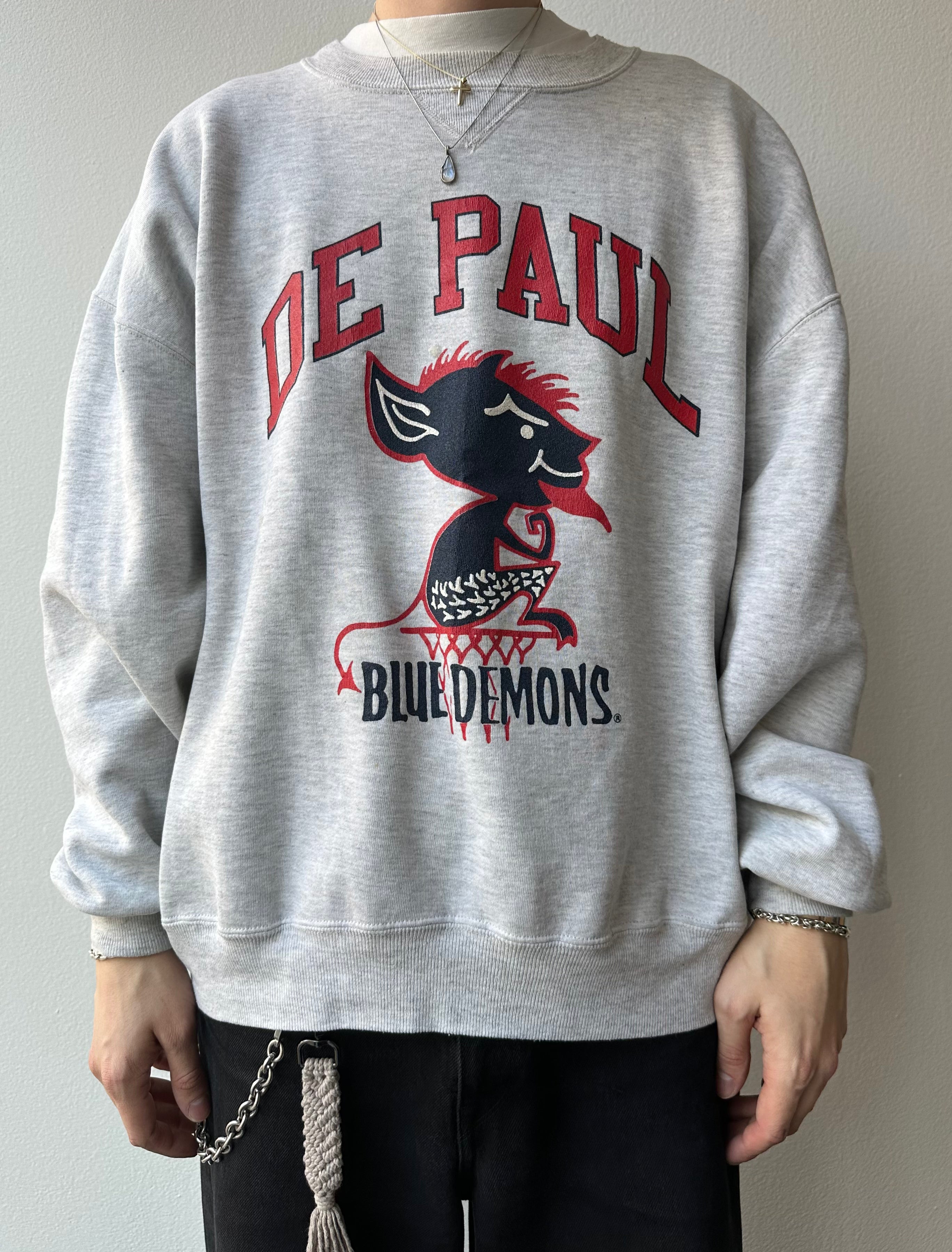 Vintage 1990s “DePaul - Blue Demons” Russell Crewneck - size XXL