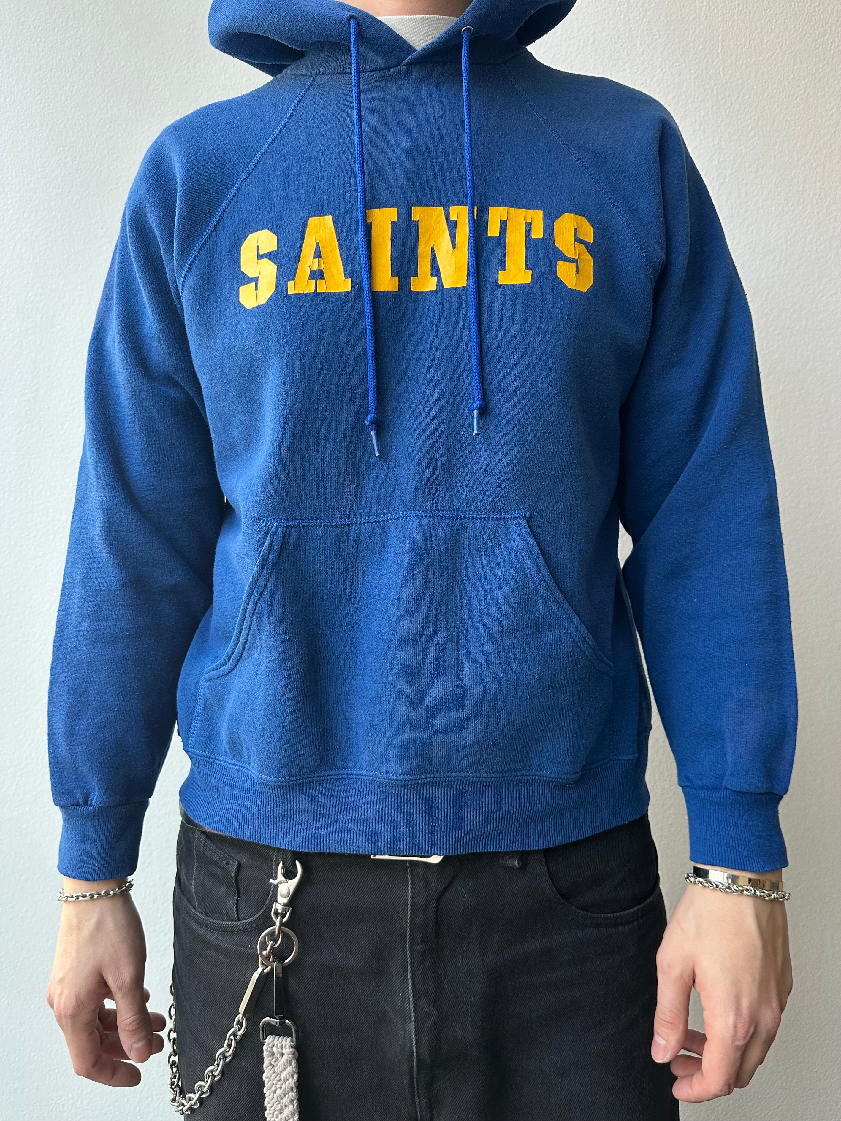 Vintage 1980s “Saints” Boxy Hoodie - size L