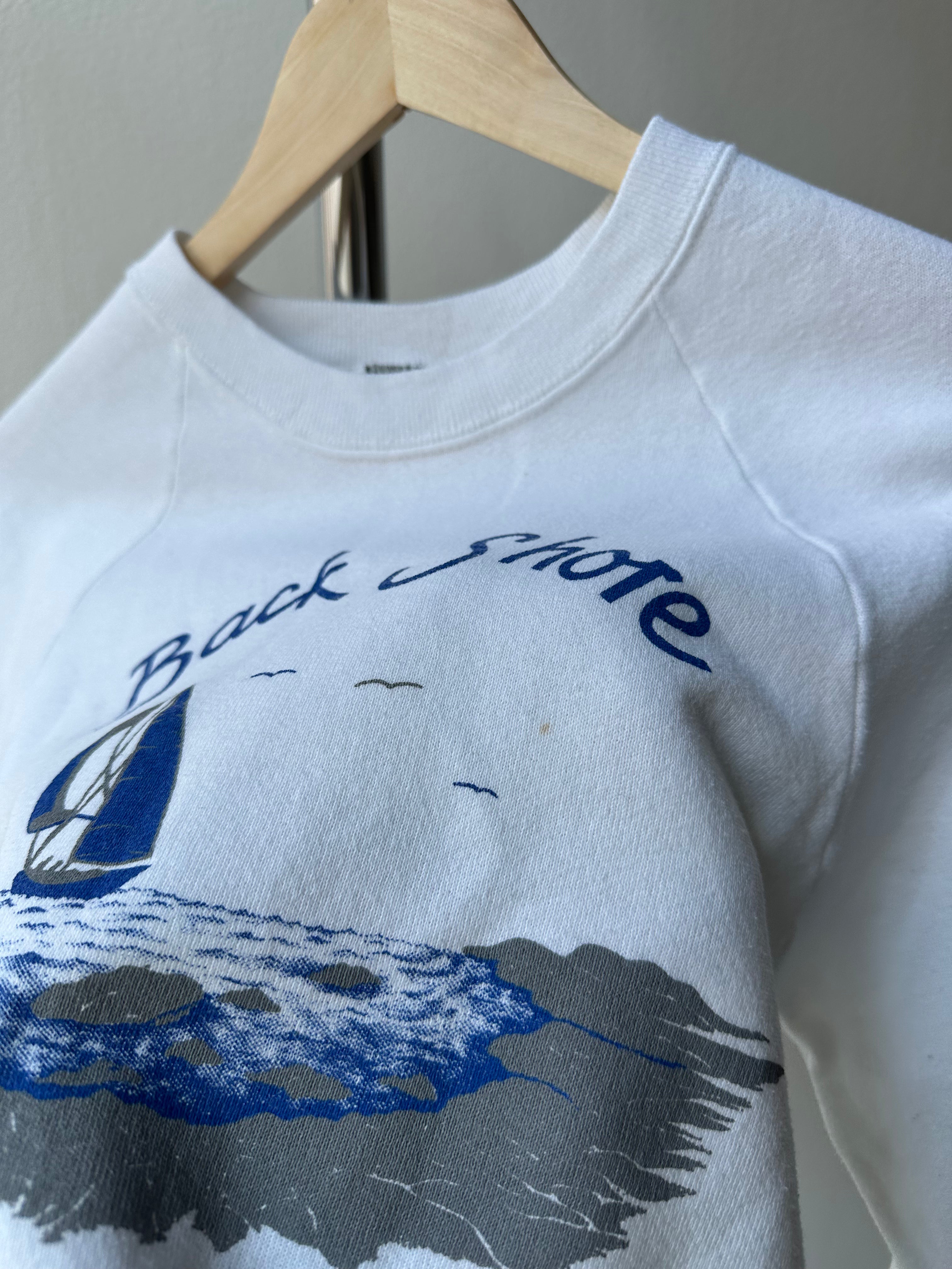 Vintage 1980s “Back Shore” Sailing Crewneck - size M