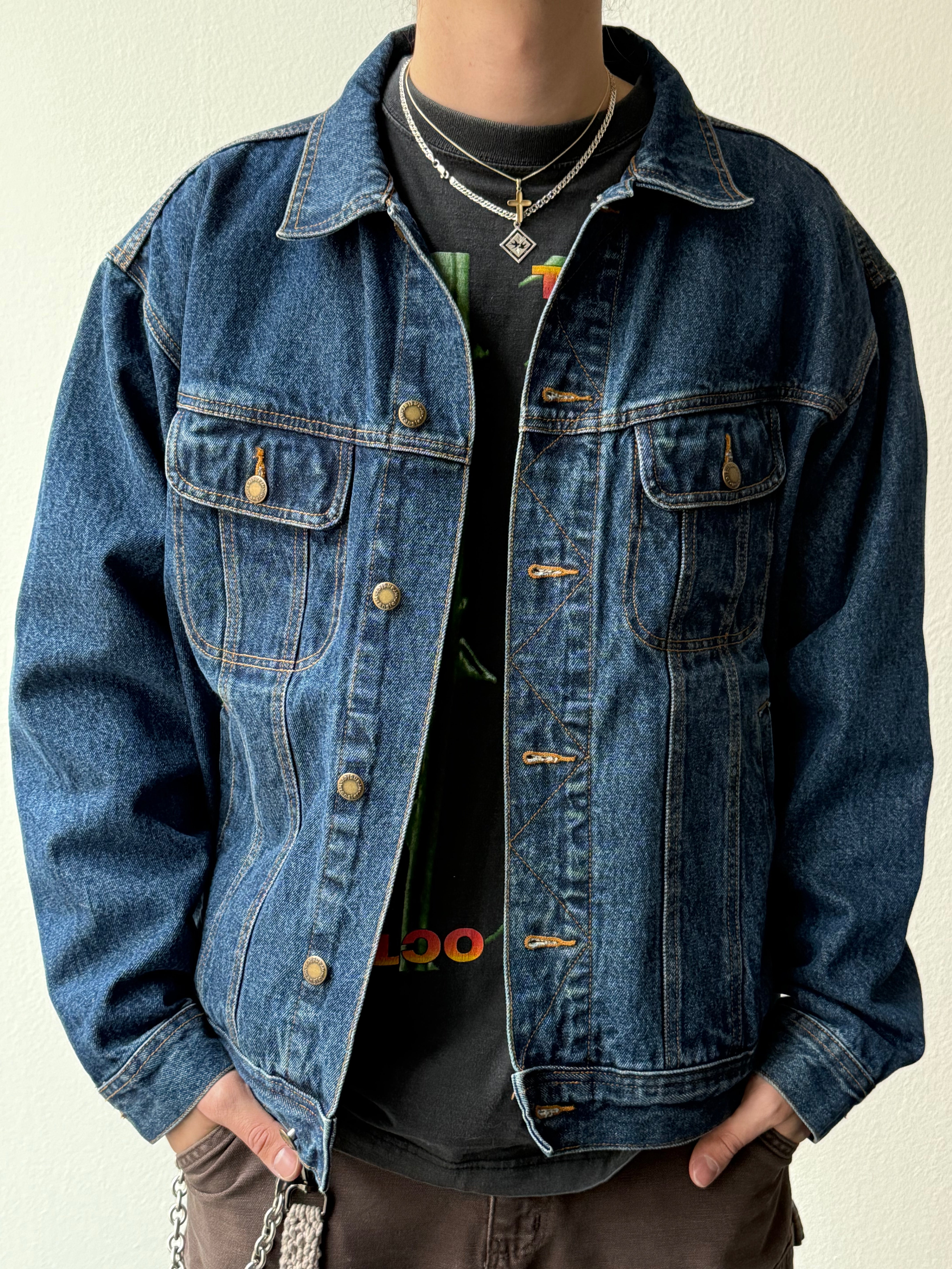 Vintage 1990S Wrangler "Rugged Wear" Denim Jacket - size XL