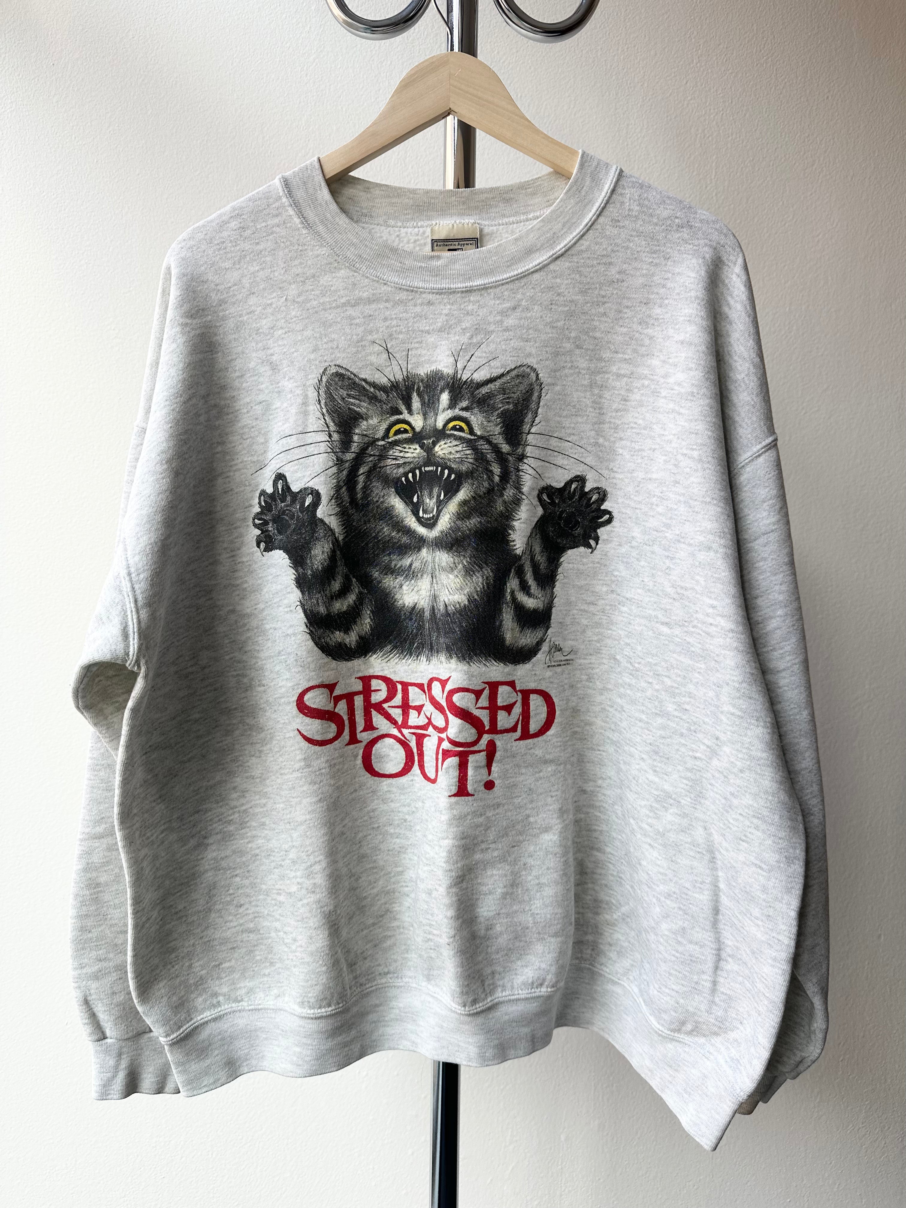 Vintage 1990s “Stressed Out” Crewneck - size XL