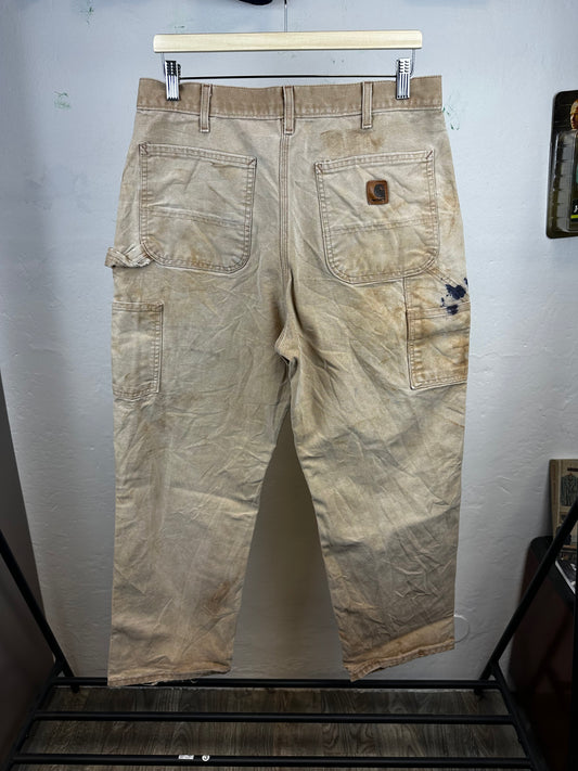 Vintage Carhartt Carpenter 34x32 Distressed Pants