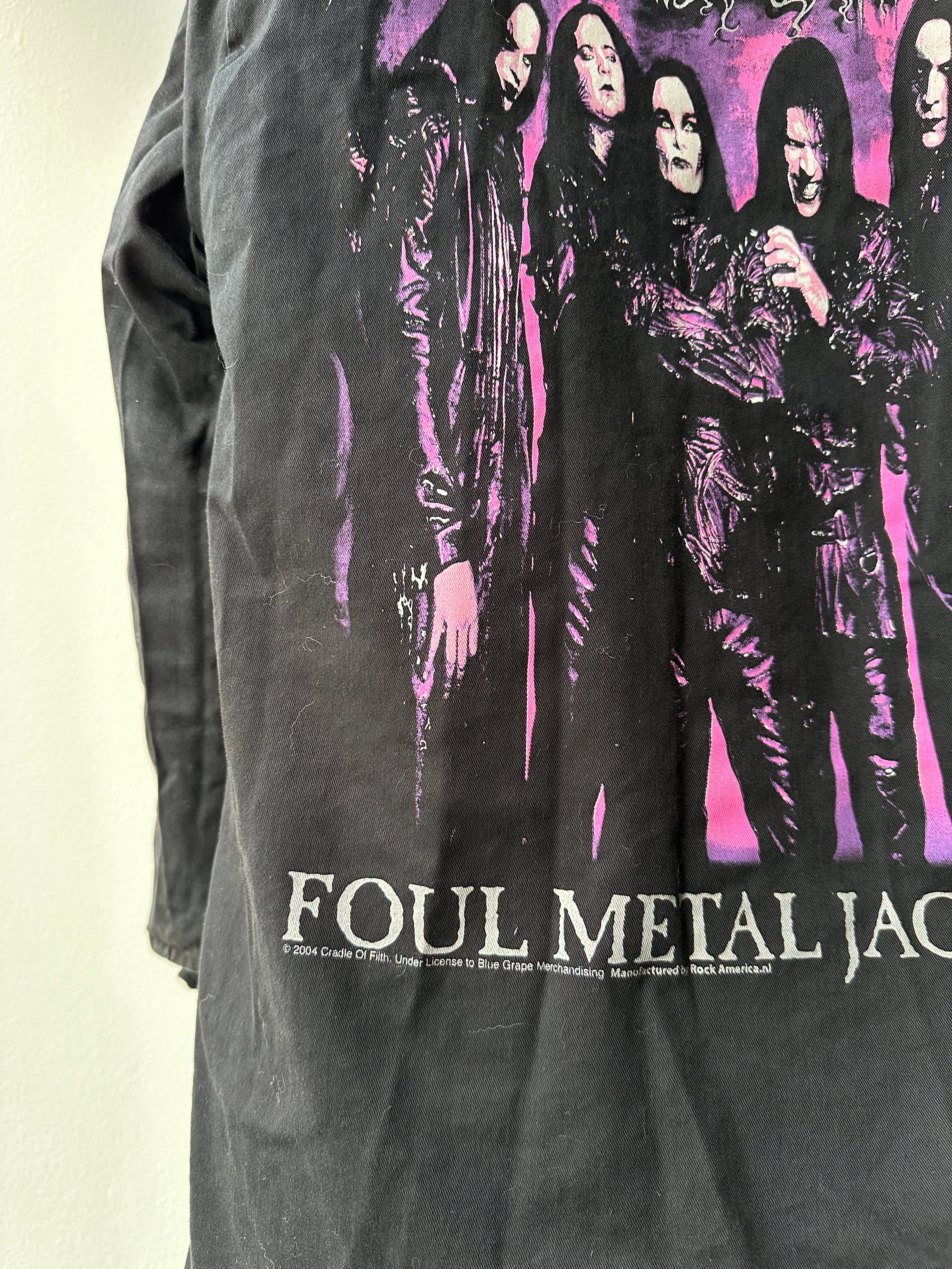 Vintage Cradle of Filth “Foul Metal Jacket” 2004 M65 Coat - size M