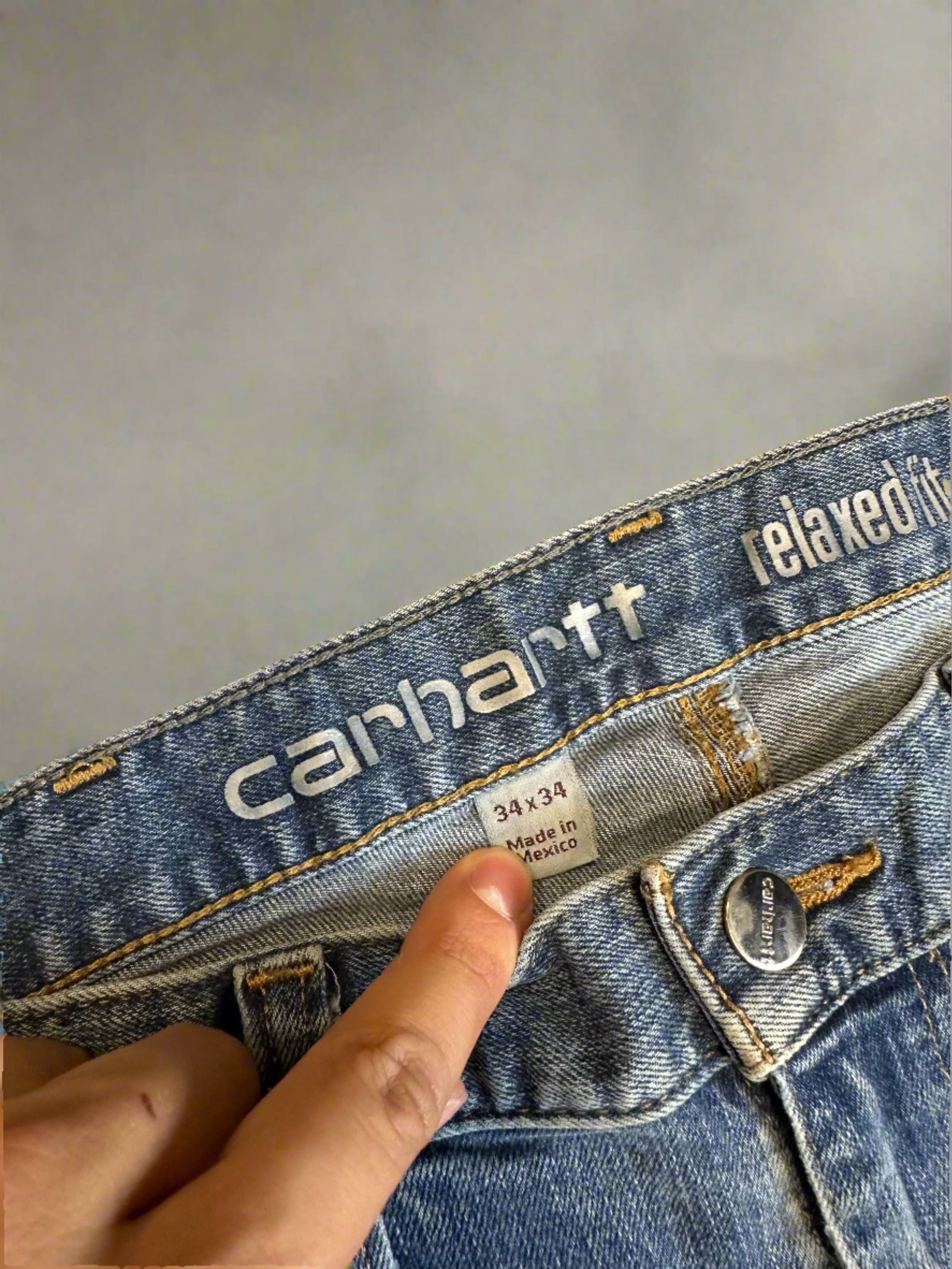 Vintage Carhartt Denim Pants - size 34x34