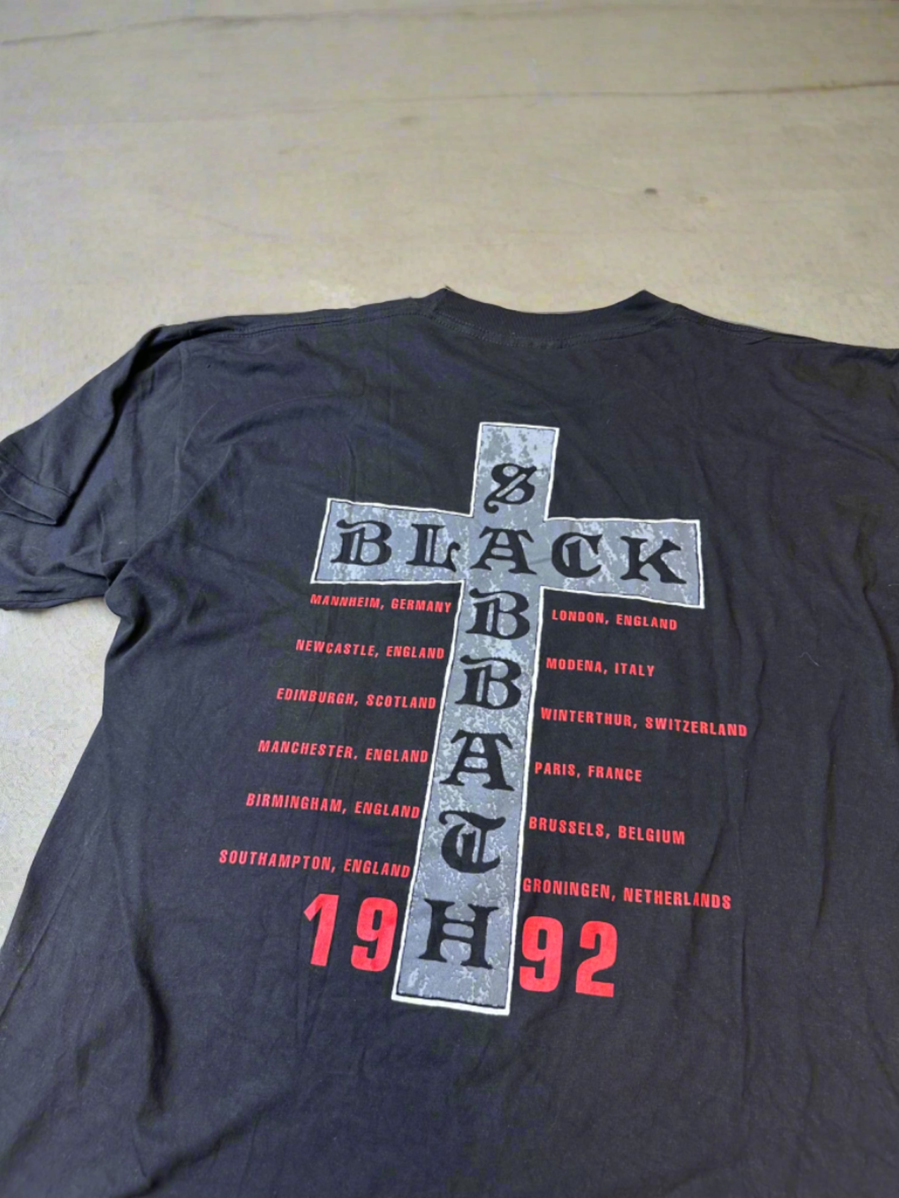 Vintage Black Sabbath 1992 Tour T-shirt - size XL