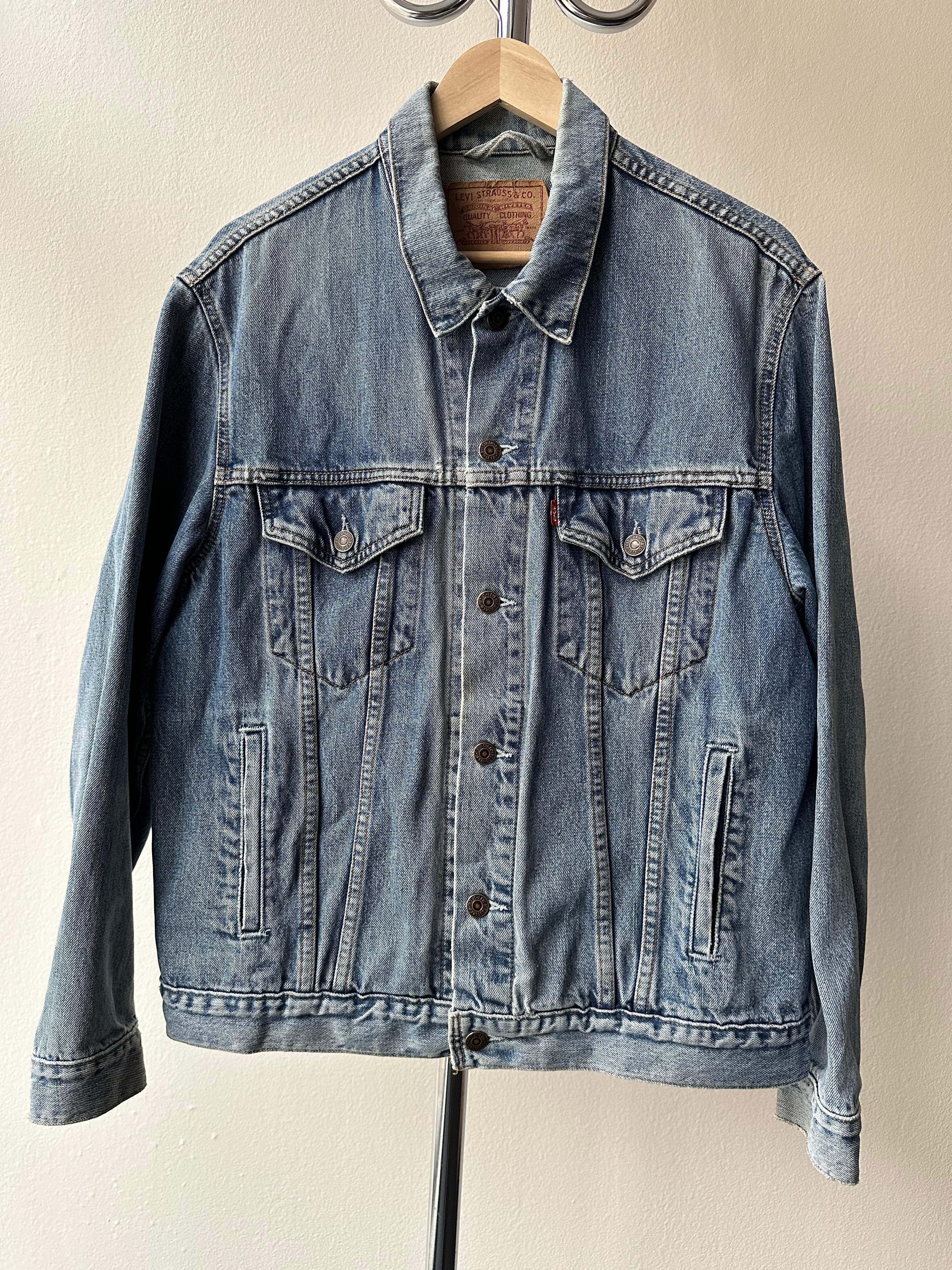 Vintage 1990s Levi's Type III Trucker Denim Jacket - size L