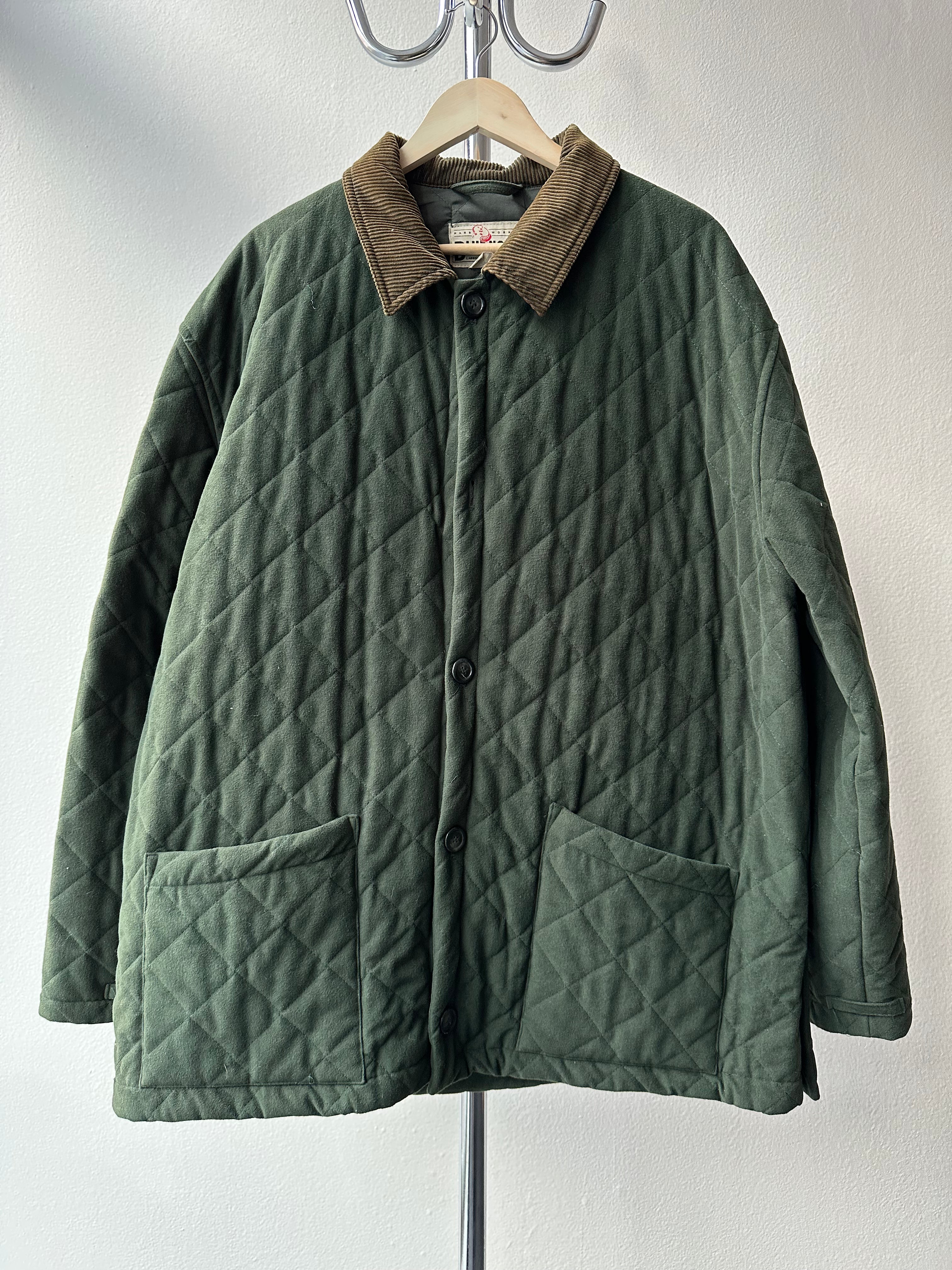 Vintage 1990s Italian Quilted Jacket - size L/XL