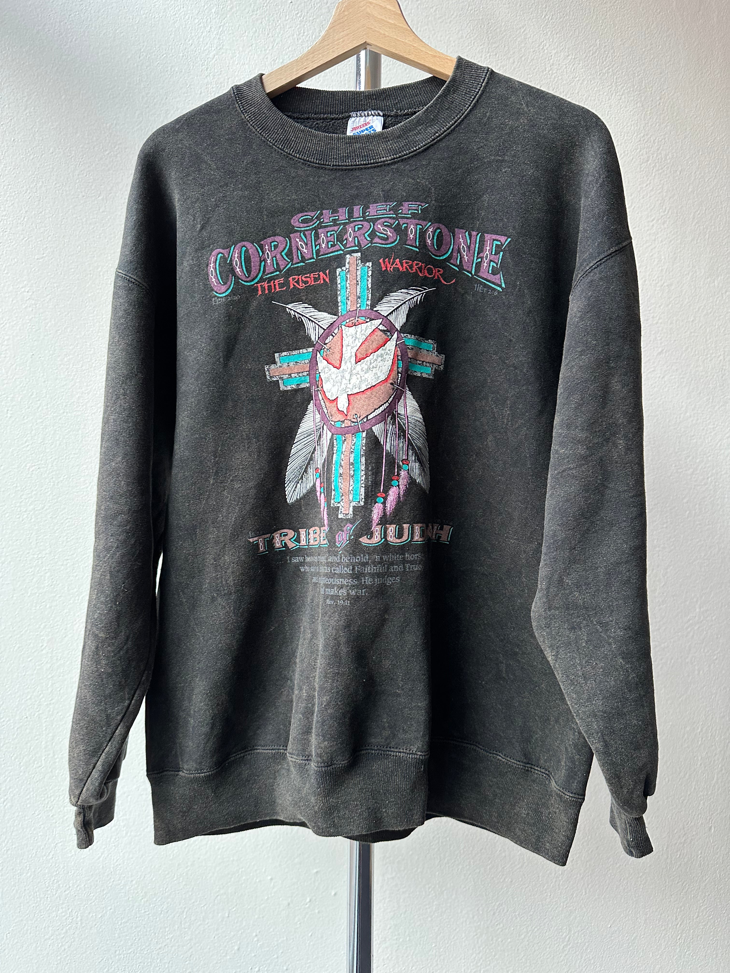 Vintage 1990s Christian "The Risen Warrior" Crewneck - size L