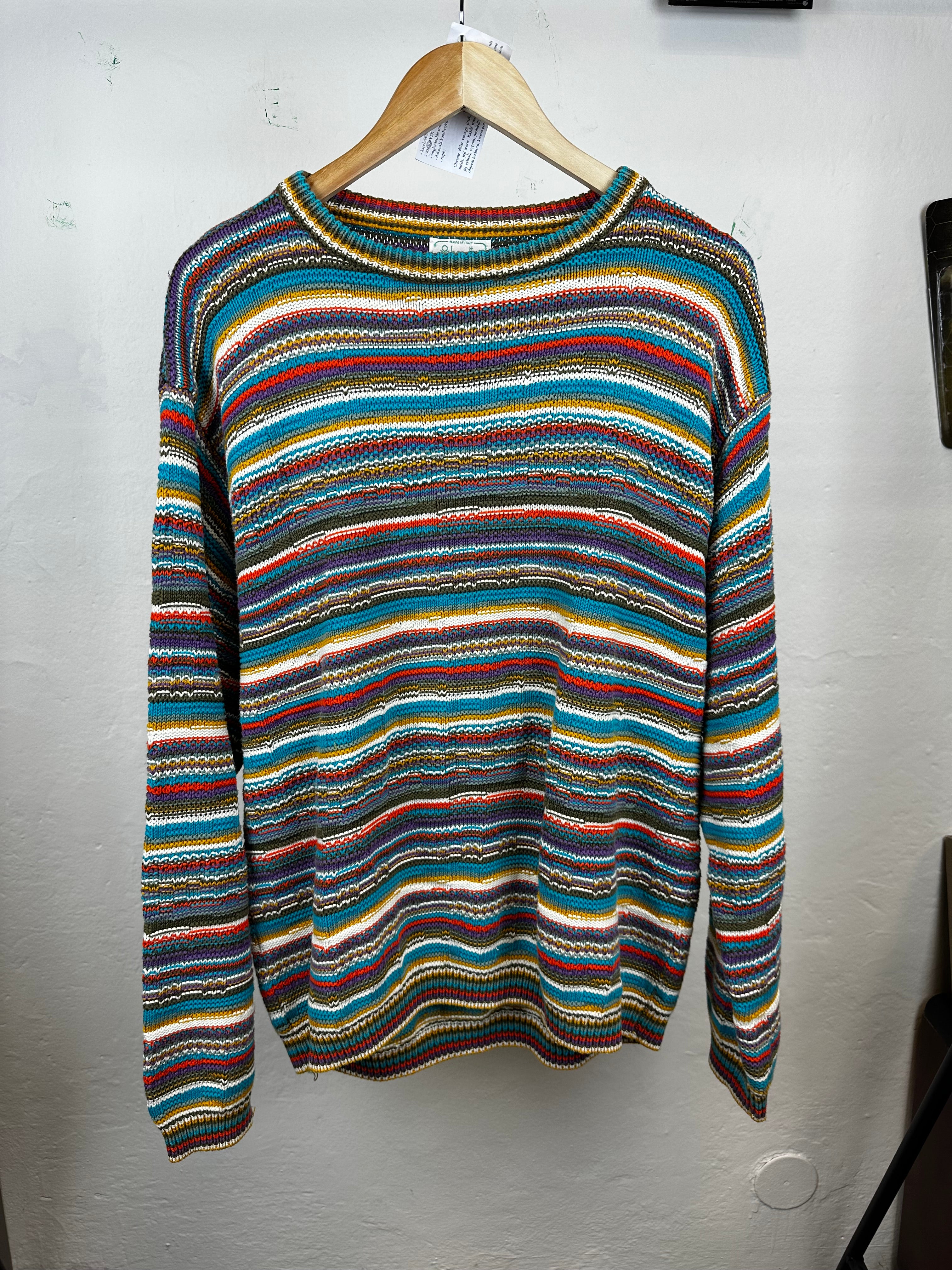 Vintage Benetton 80s Sweater - size XL