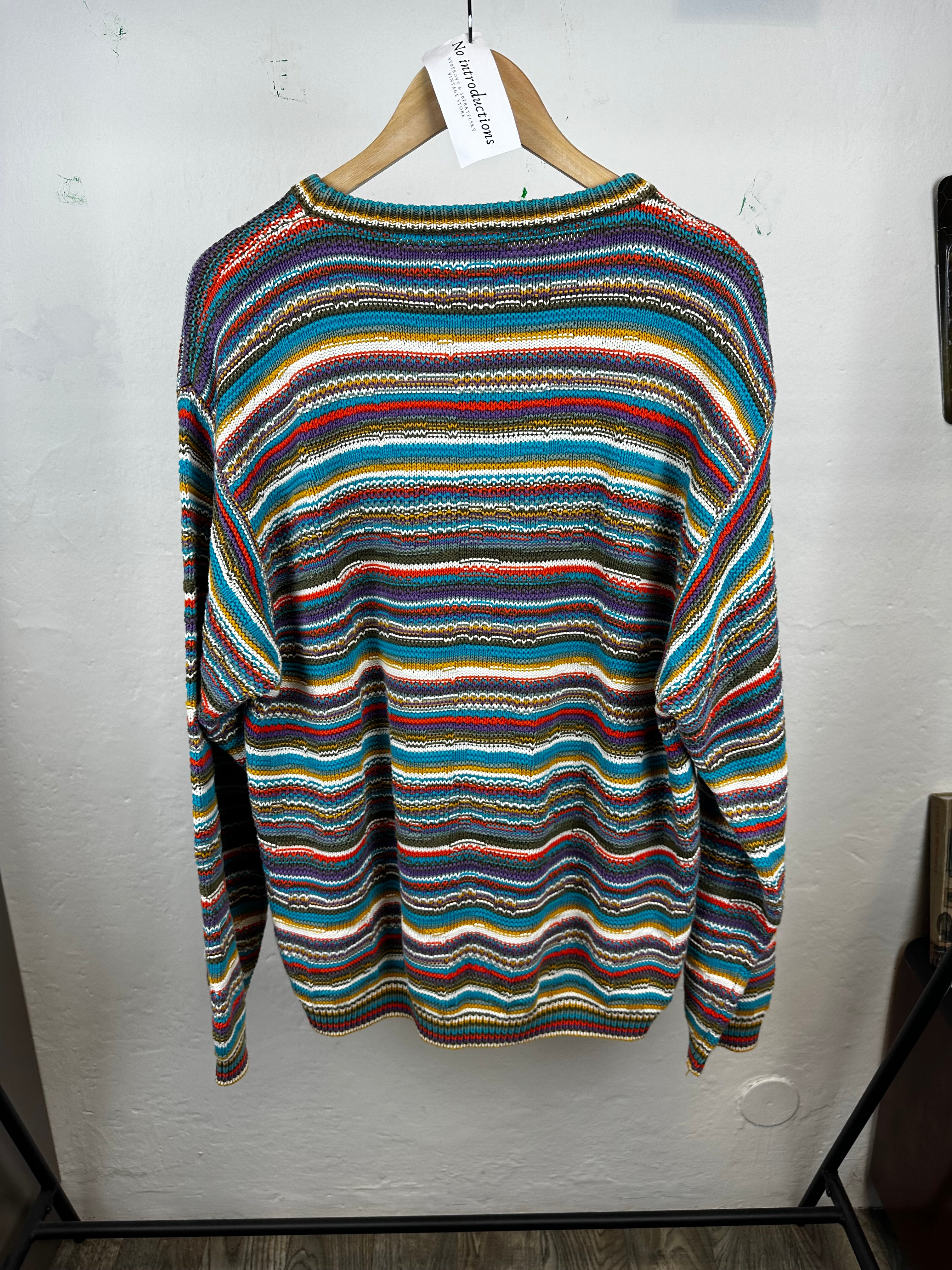 Vintage Benetton 80s Sweater - size XL
