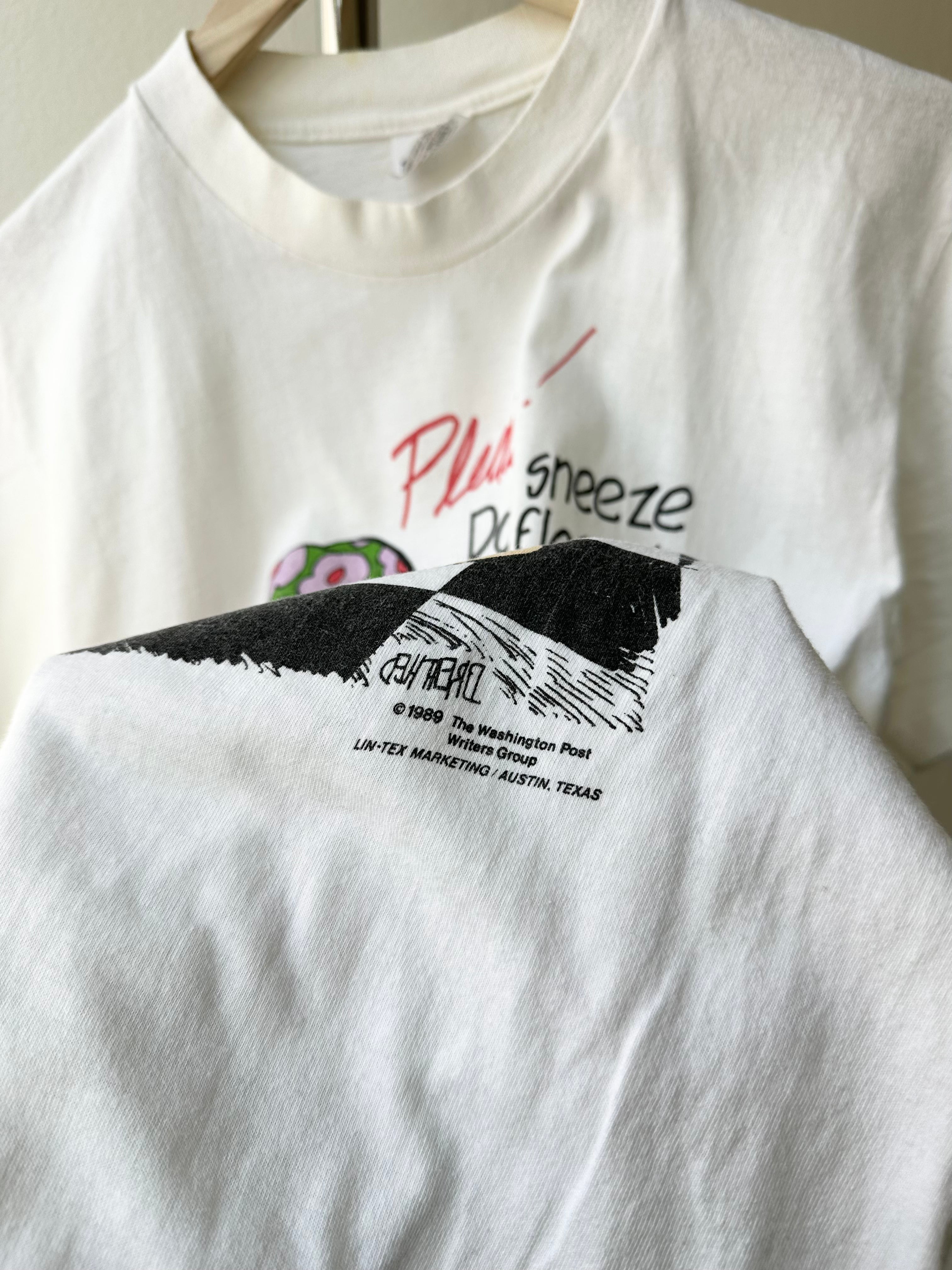 Vintage 1980s "Flossing" Berkley Breathed Comic T-shirt - size M