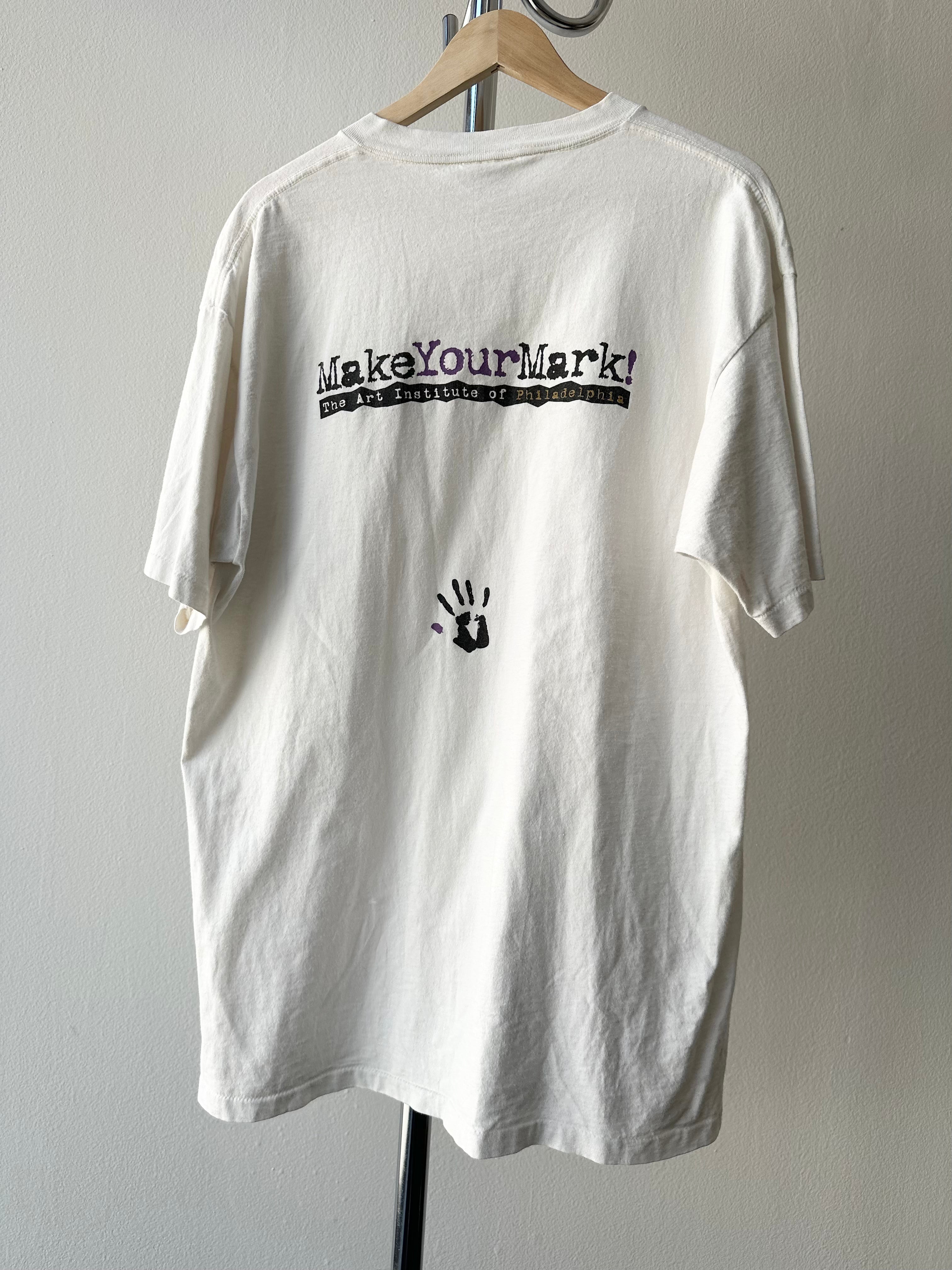 Vintage 1990s "MakeYourMark" Art T-shirt - size XL