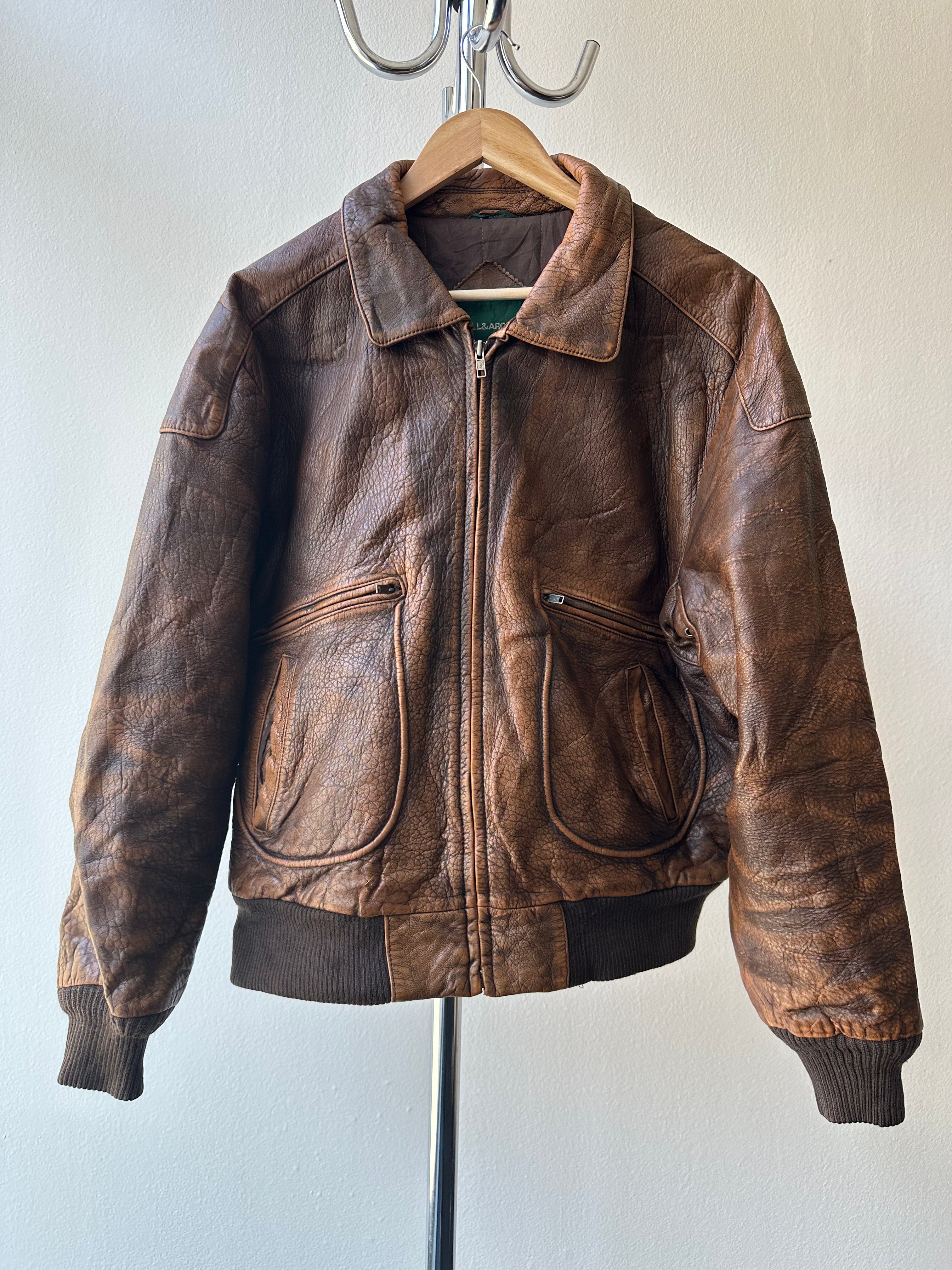 Vintage 1990s "Will & Archer" Leather Jacket - size L