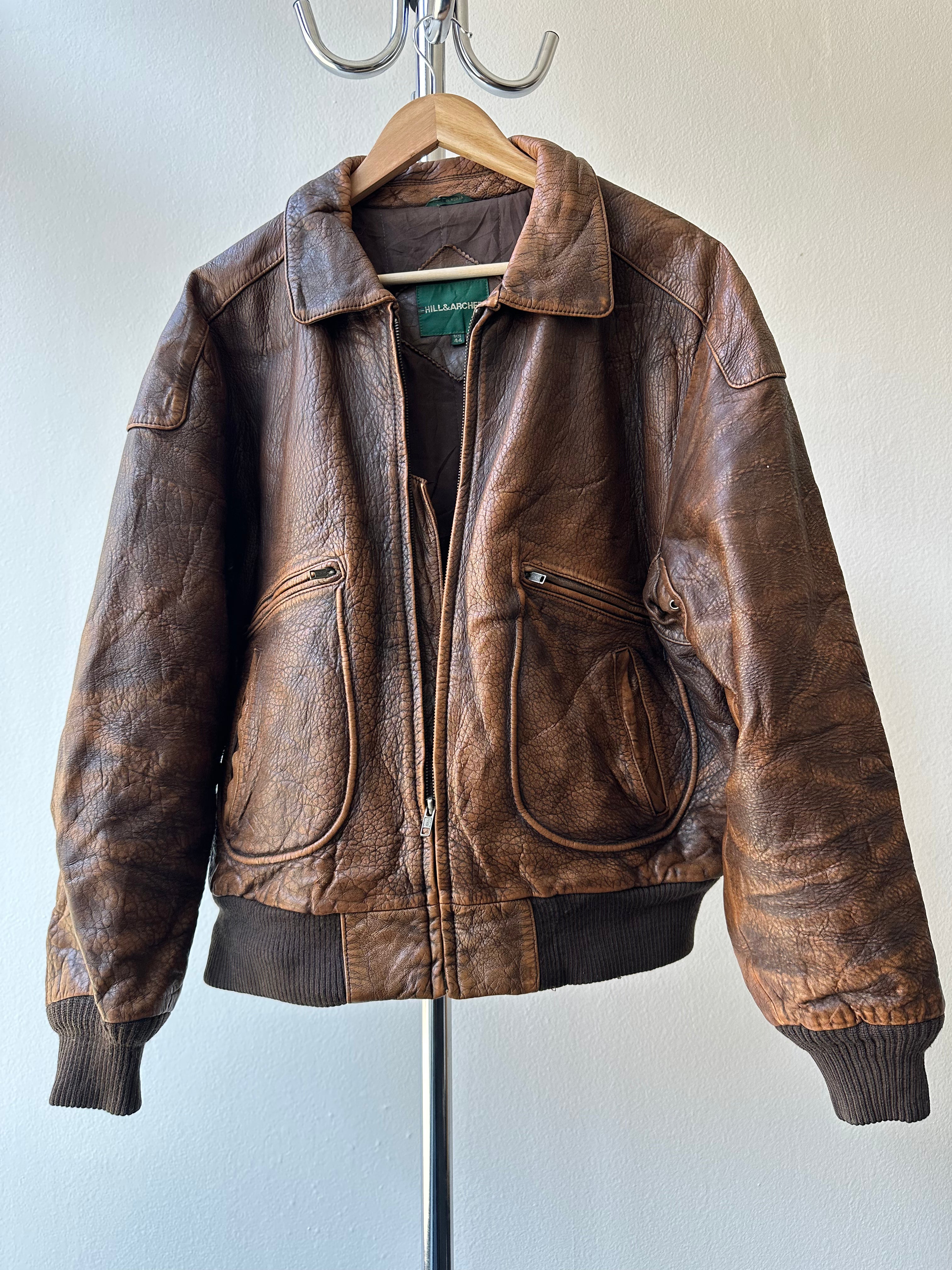 Vintage 1990s "Will & Archer" Leather Jacket - size L