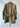 Vintage 1960s Double Breasted French Military Wool Coat - size L