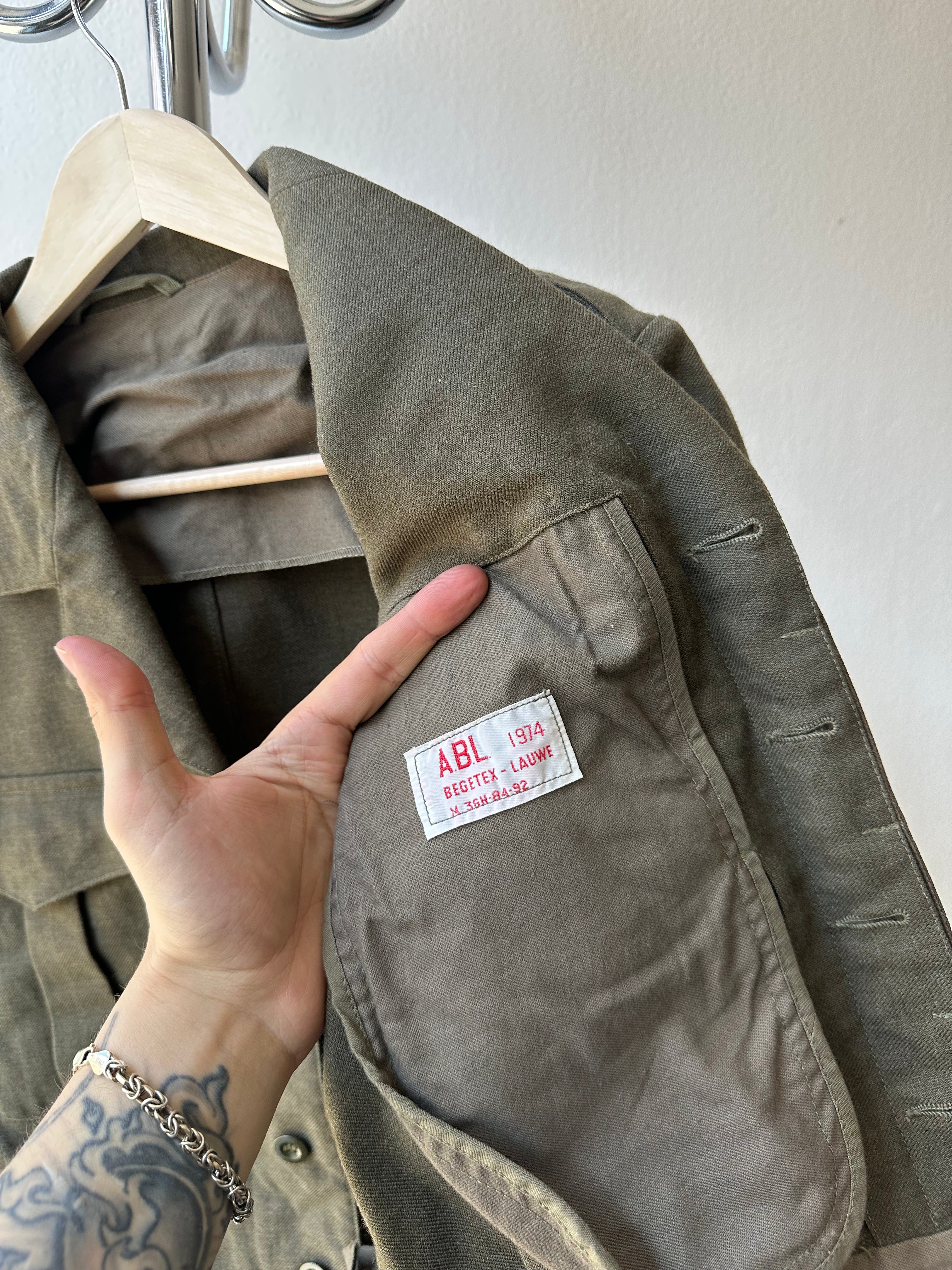 Vintage 1970s Belgian Army Field Jacket - size M