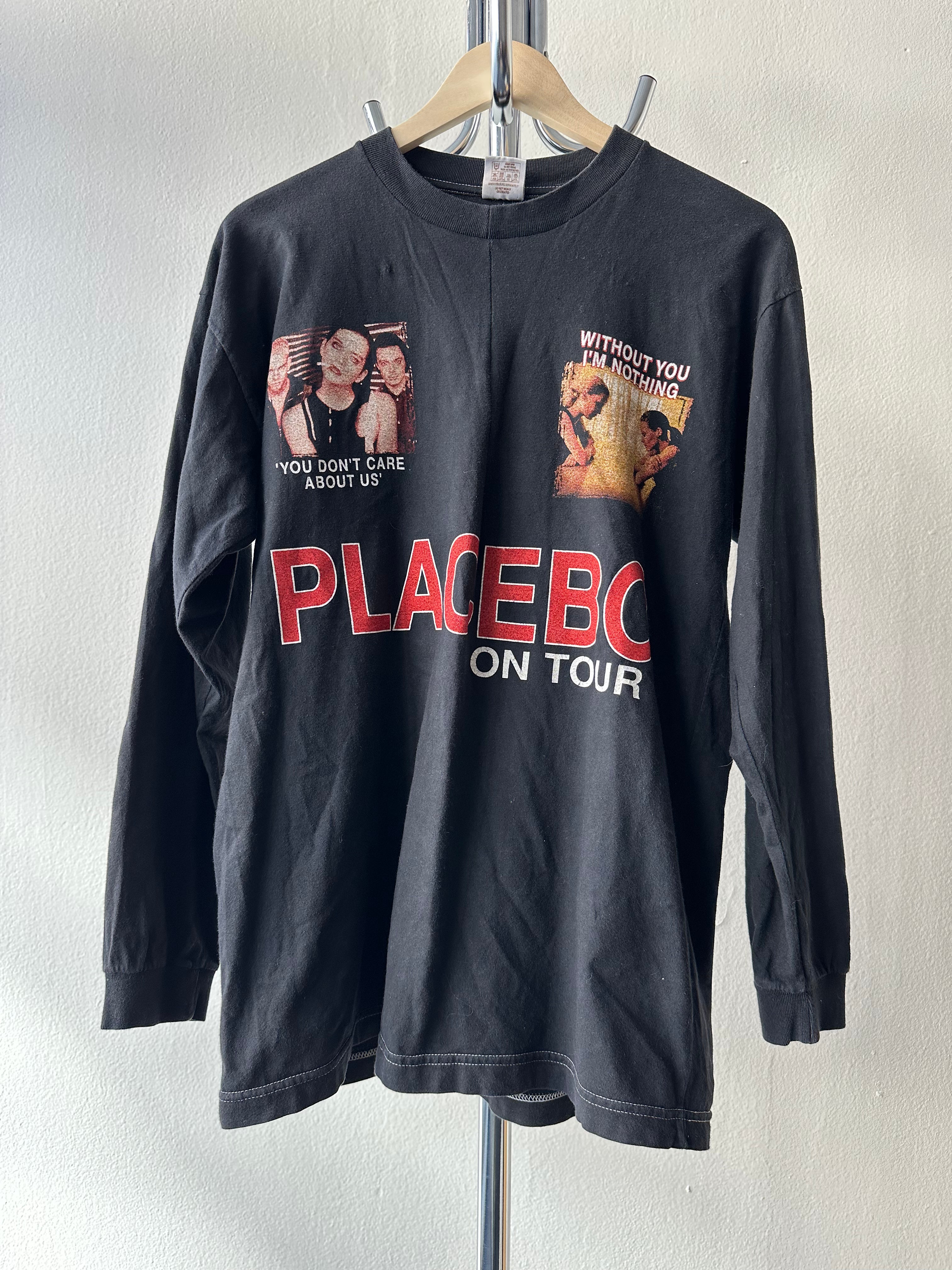 Vintage 1998 Placebo "Now I'm Nothing" tour Longsleeve T-shirt - size XL