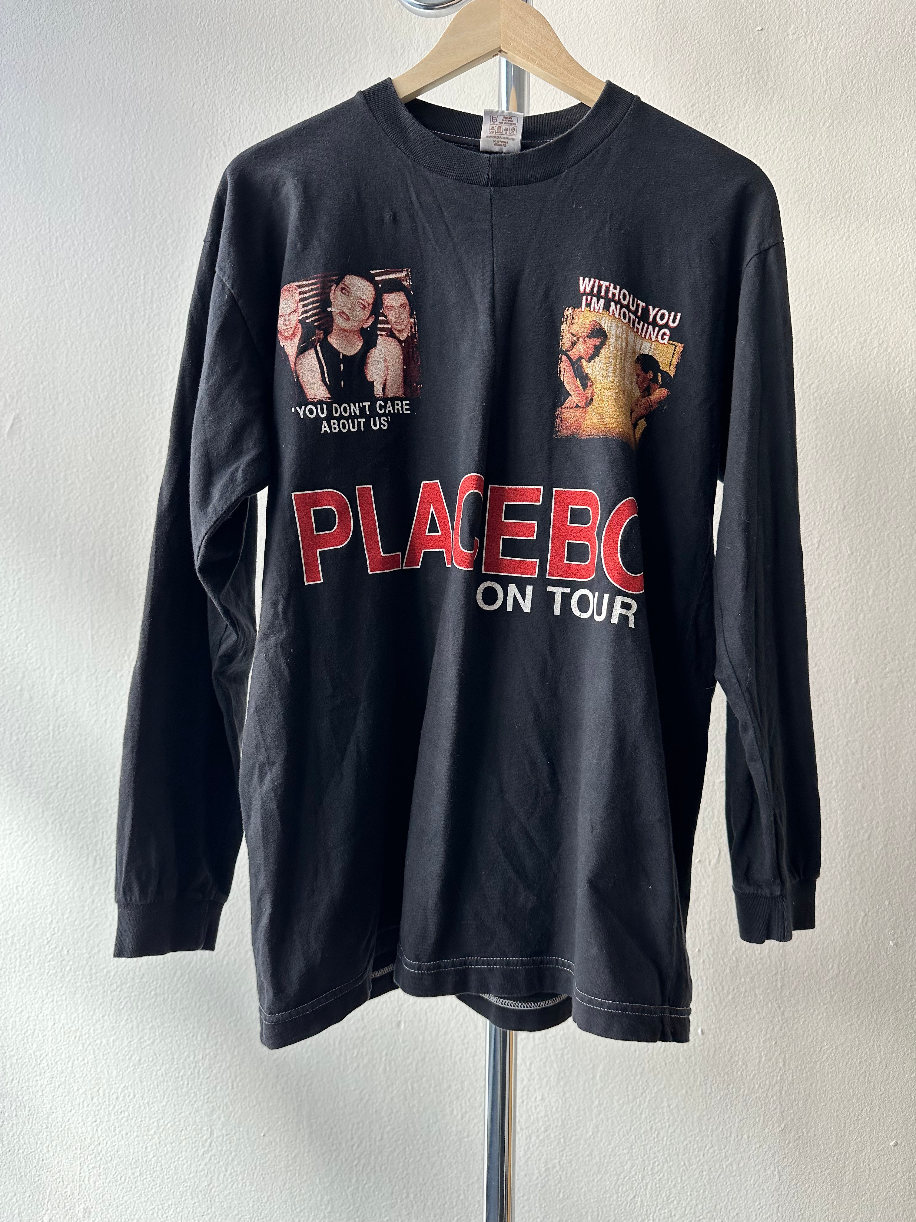 Vintage 1998 Placebo "Now I'm Nothing" tour Longsleeve T-shirt - size XL