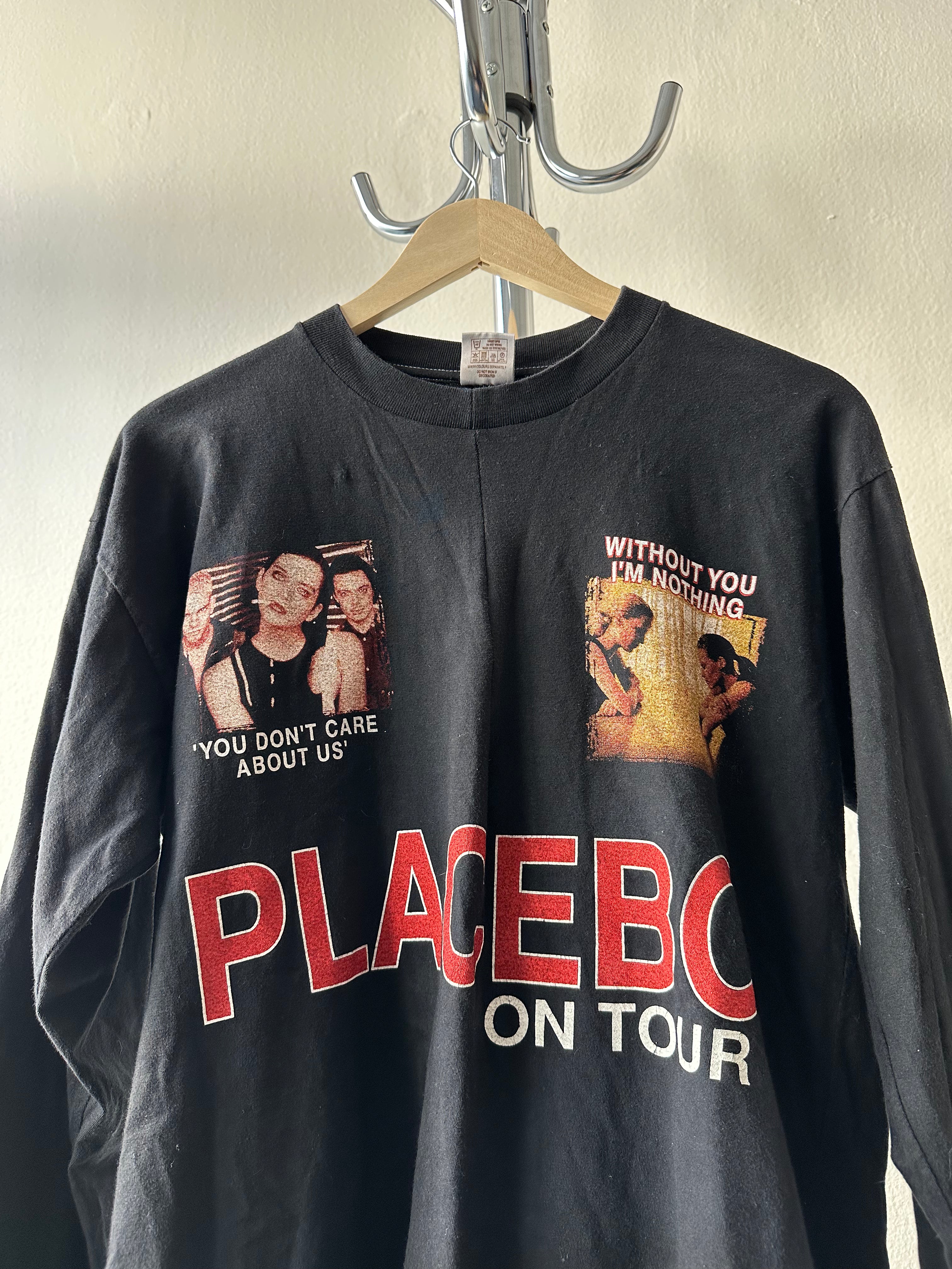 Vintage 1998 Placebo "Now I'm Nothing" tour Longsleeve T-shirt - size XL