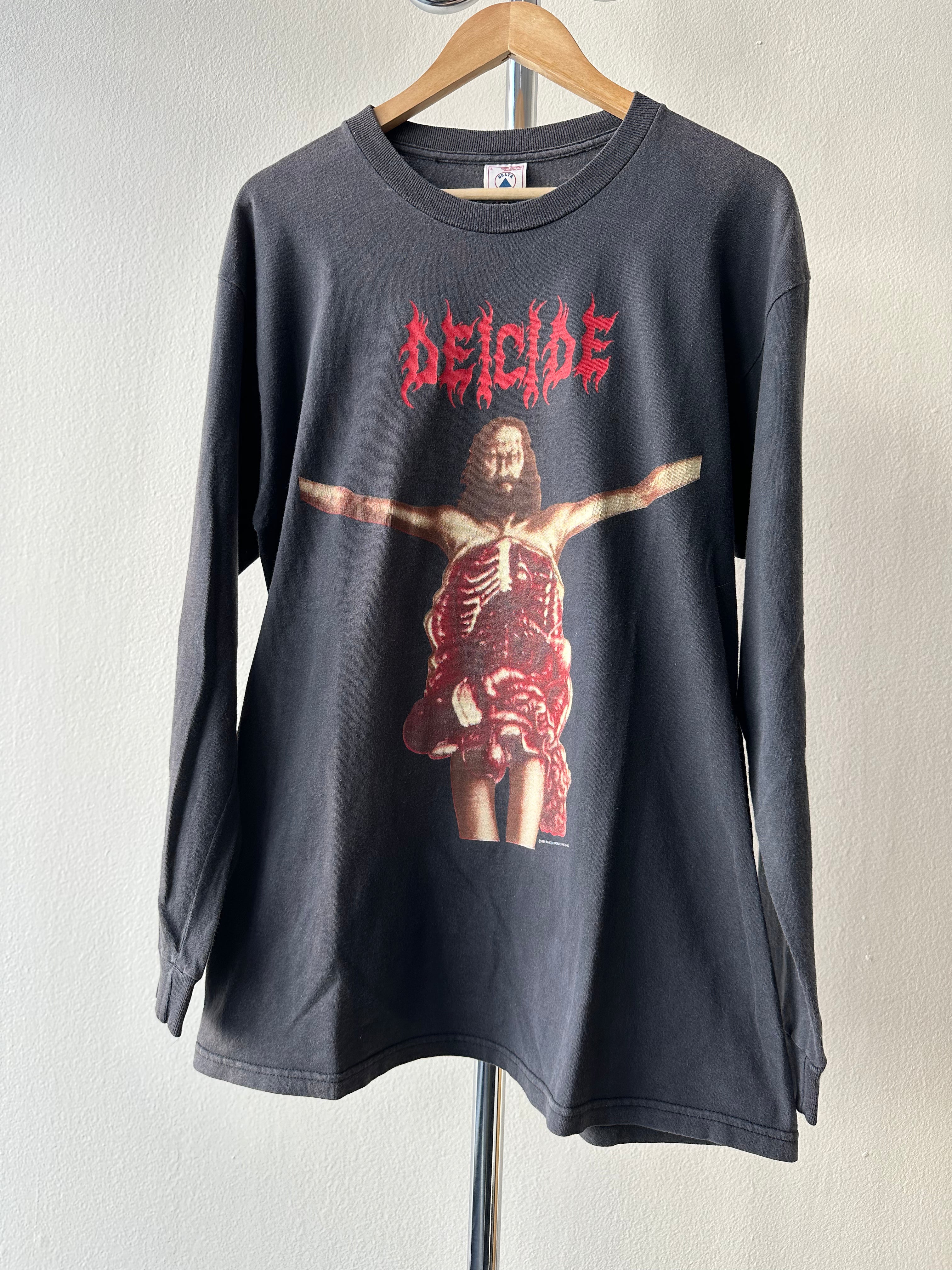 Vintage 1996 Deicide "Upon the Cross" Longsleeve T-shirt - size L