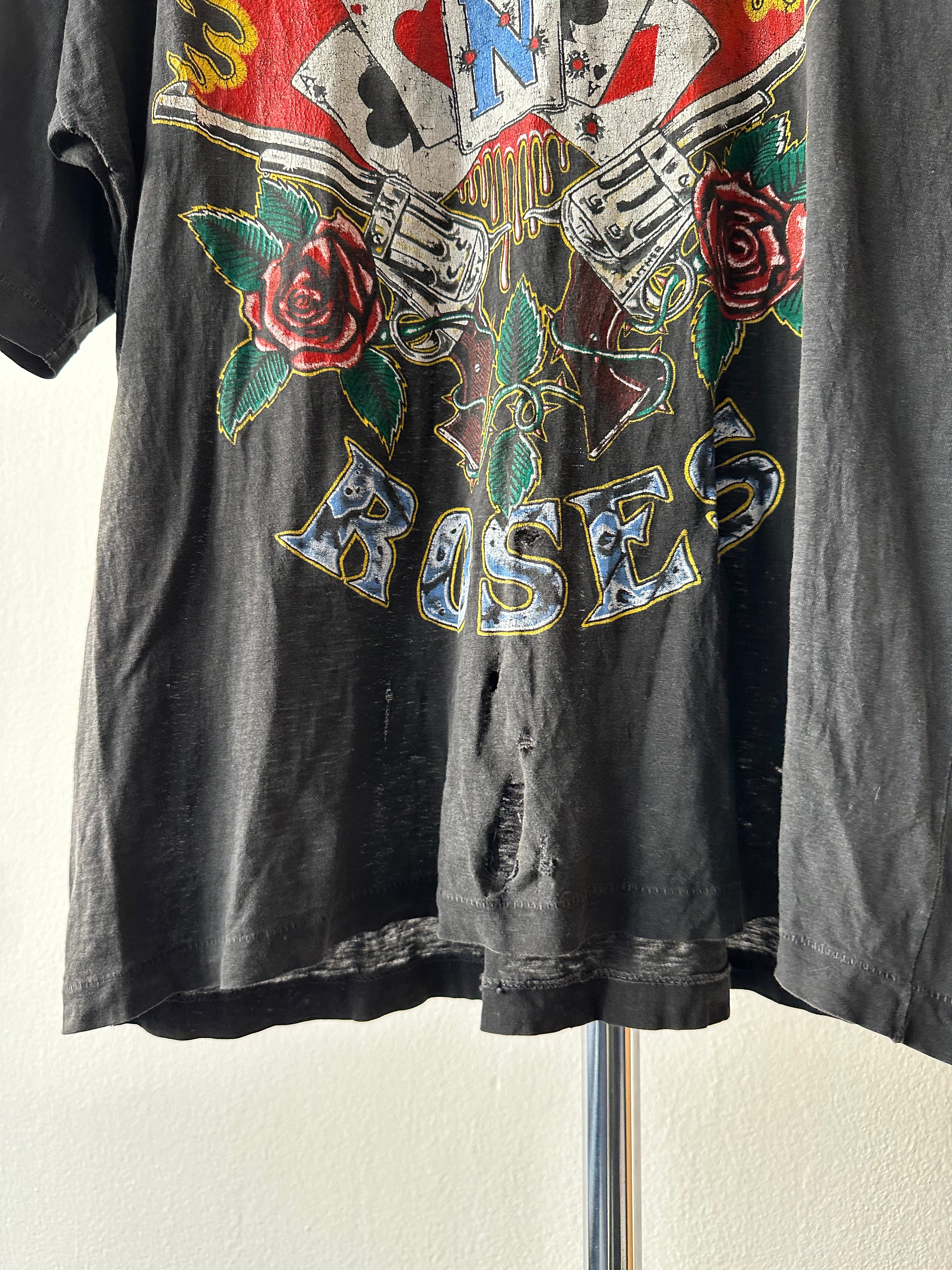 Vintage 1980s Guns N' Roses "Appetite for Destruction" T-shirt - size XL