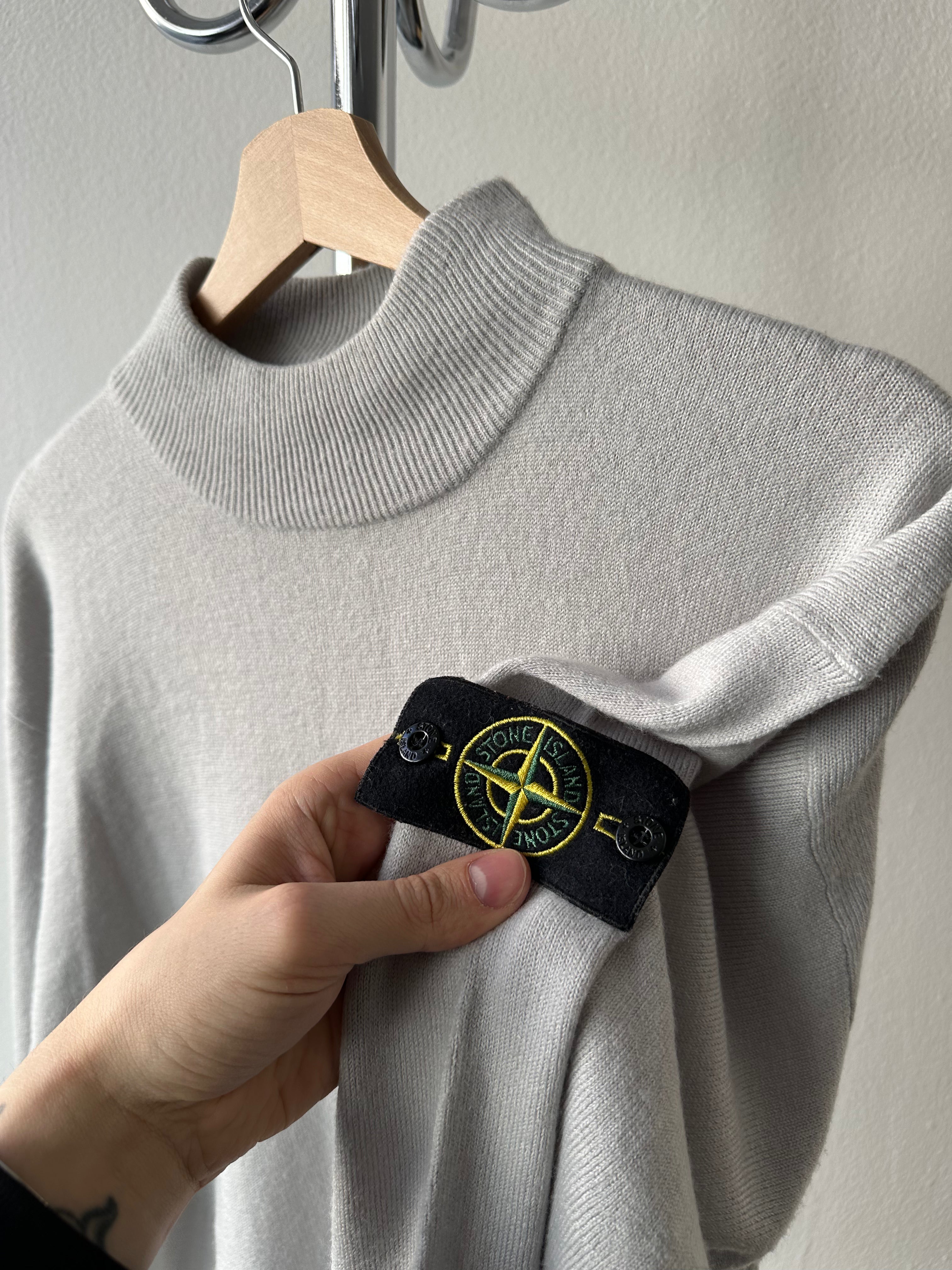 Vintage 1990s Stone Island Mock Neck Sweater - size L/XL