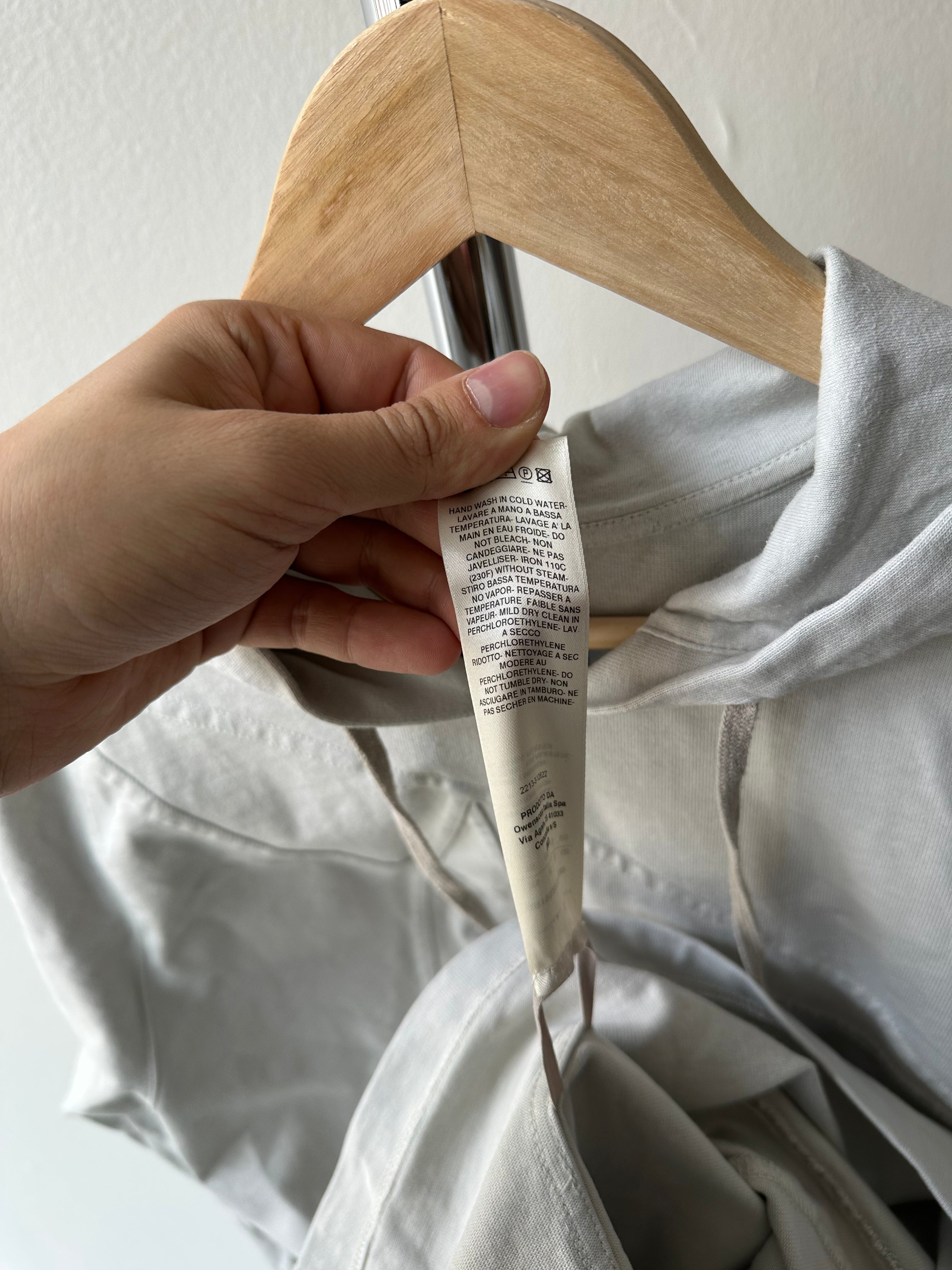 Rick Owens SS19 Babel Embroidery Hoodie - size M/L