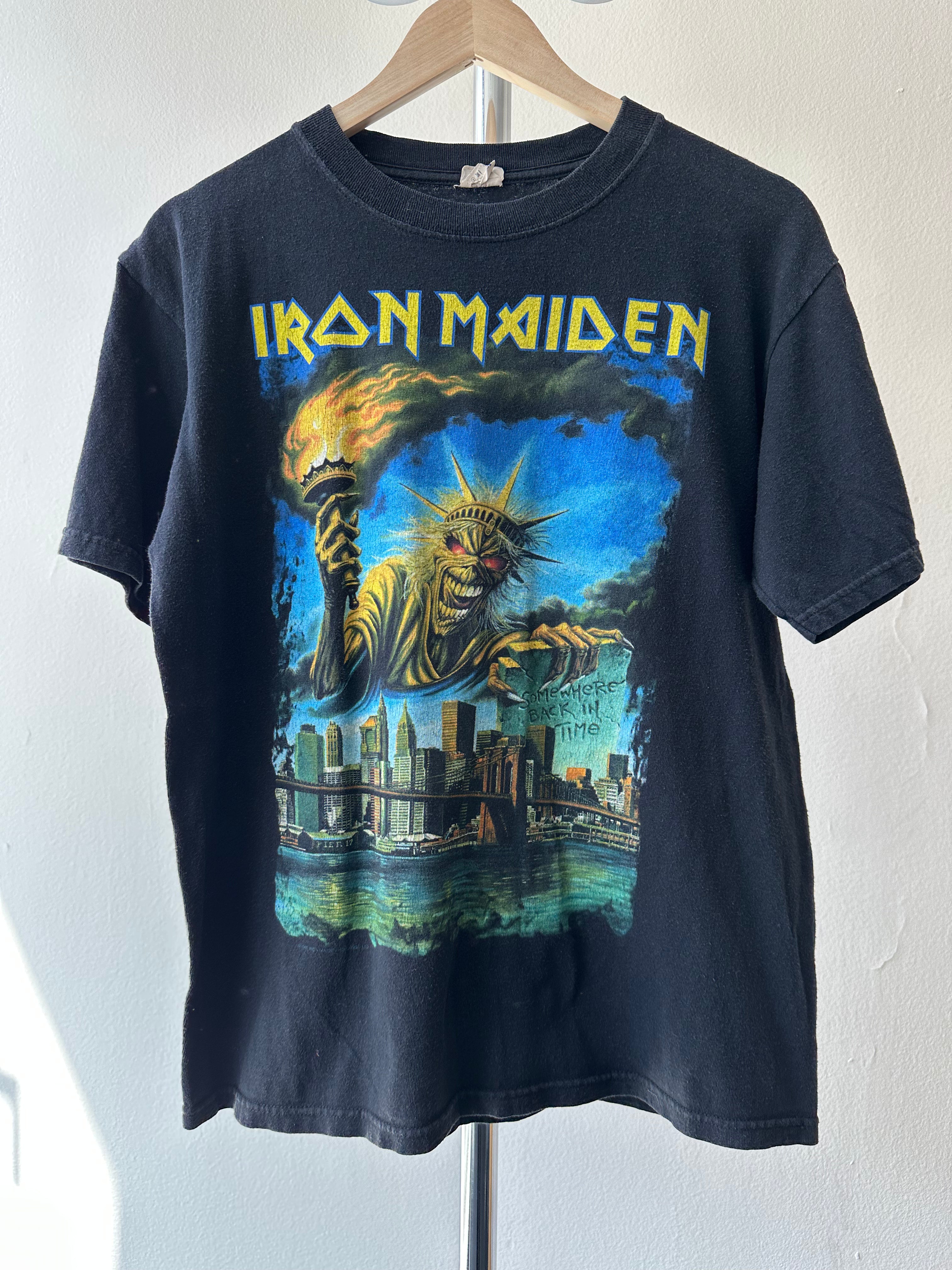 Vintage 2008 Iron Maiden – Somewhere Back in Time World Tour T-shirt - size M