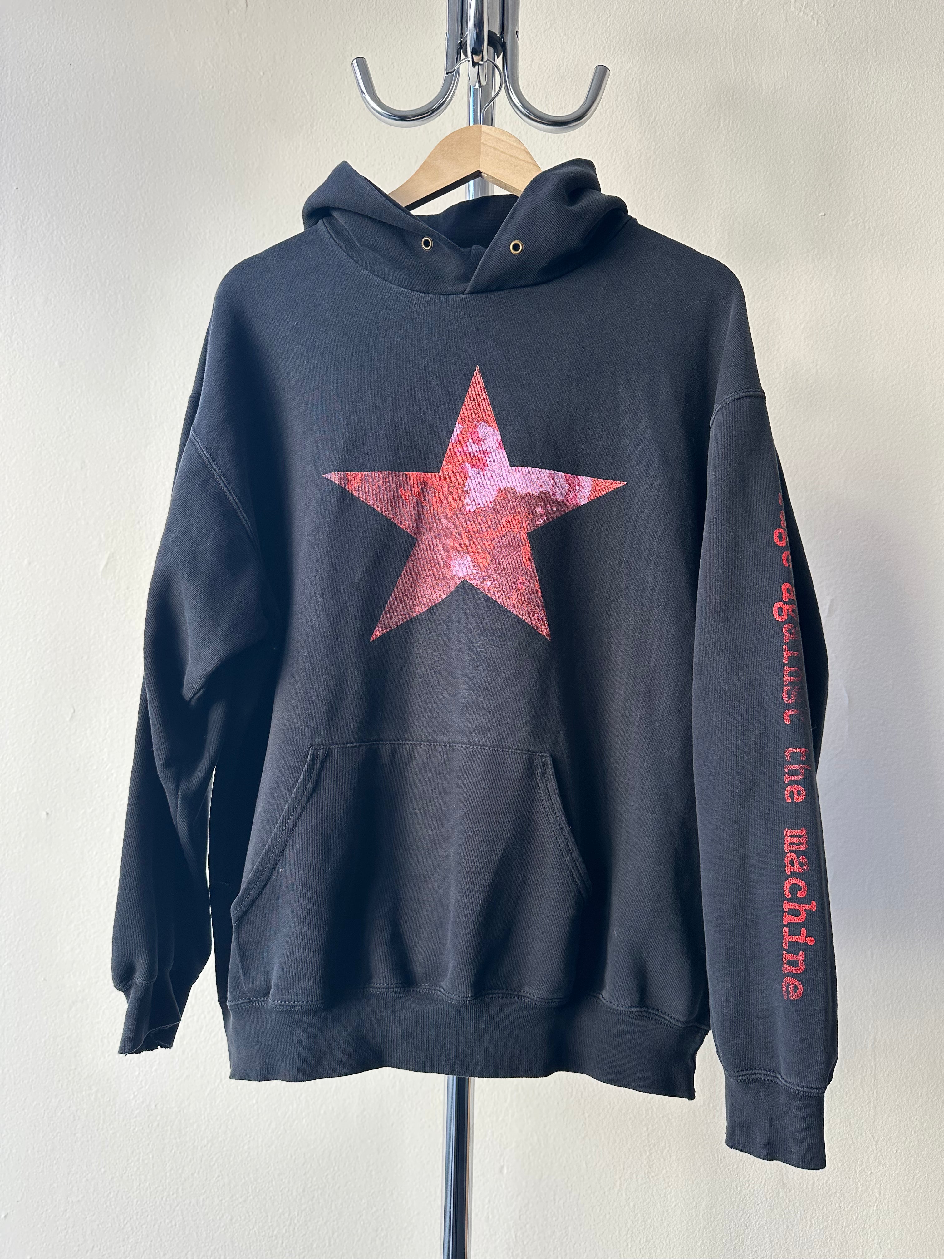 Vintage Rage Against The Machine "The Gear Emblem" Hoodie - size L
