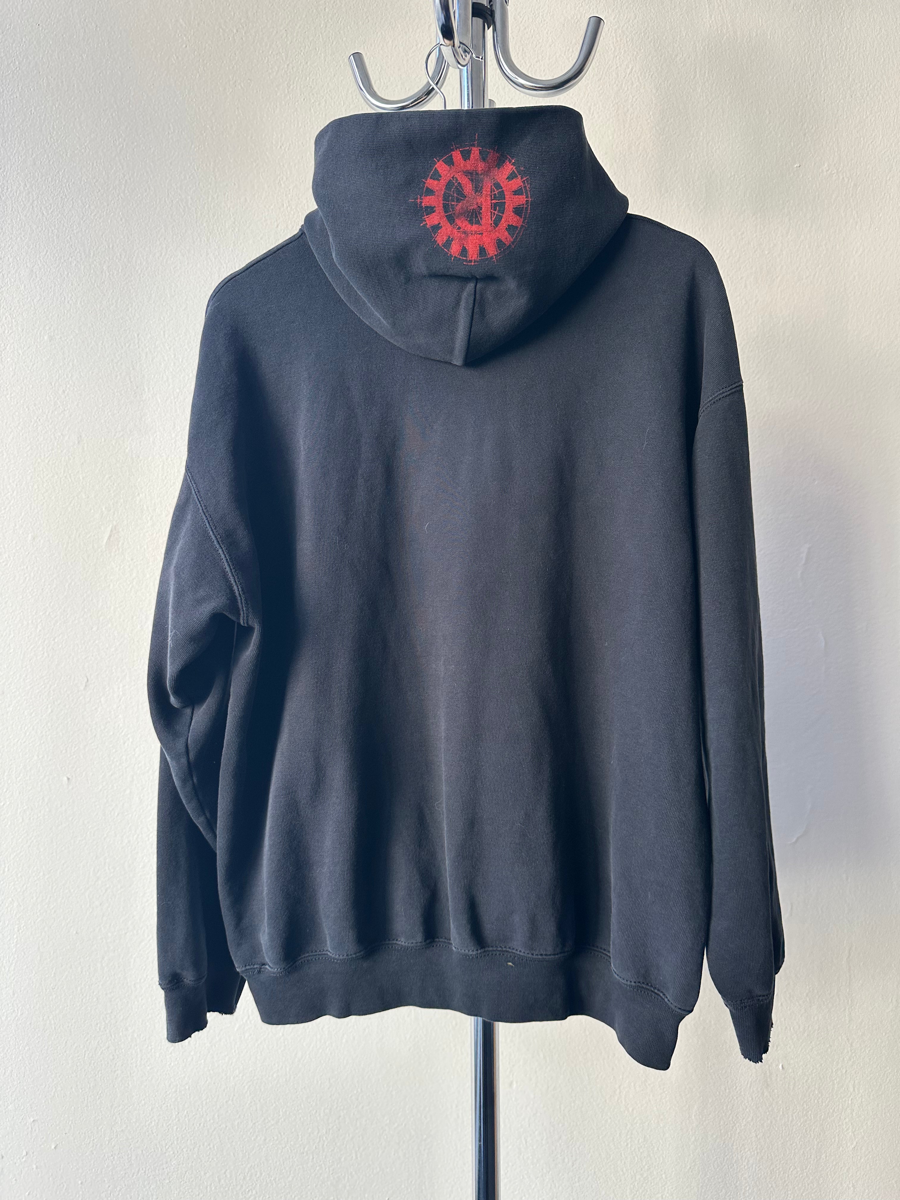 Vintage Rage Against The Machine "The Gear Emblem" Hoodie - size L