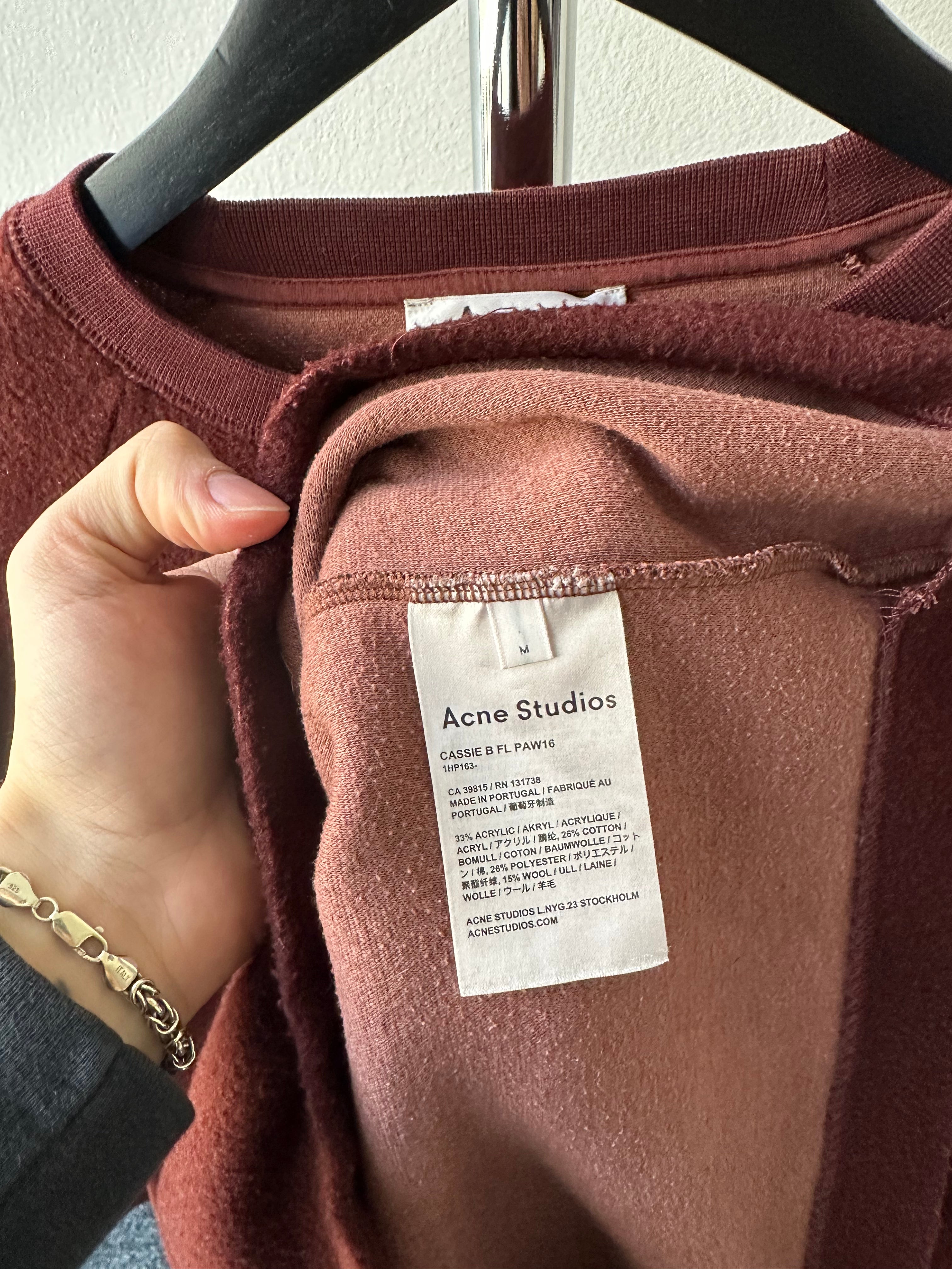 Acne Studios Fleece Crewneck - size M