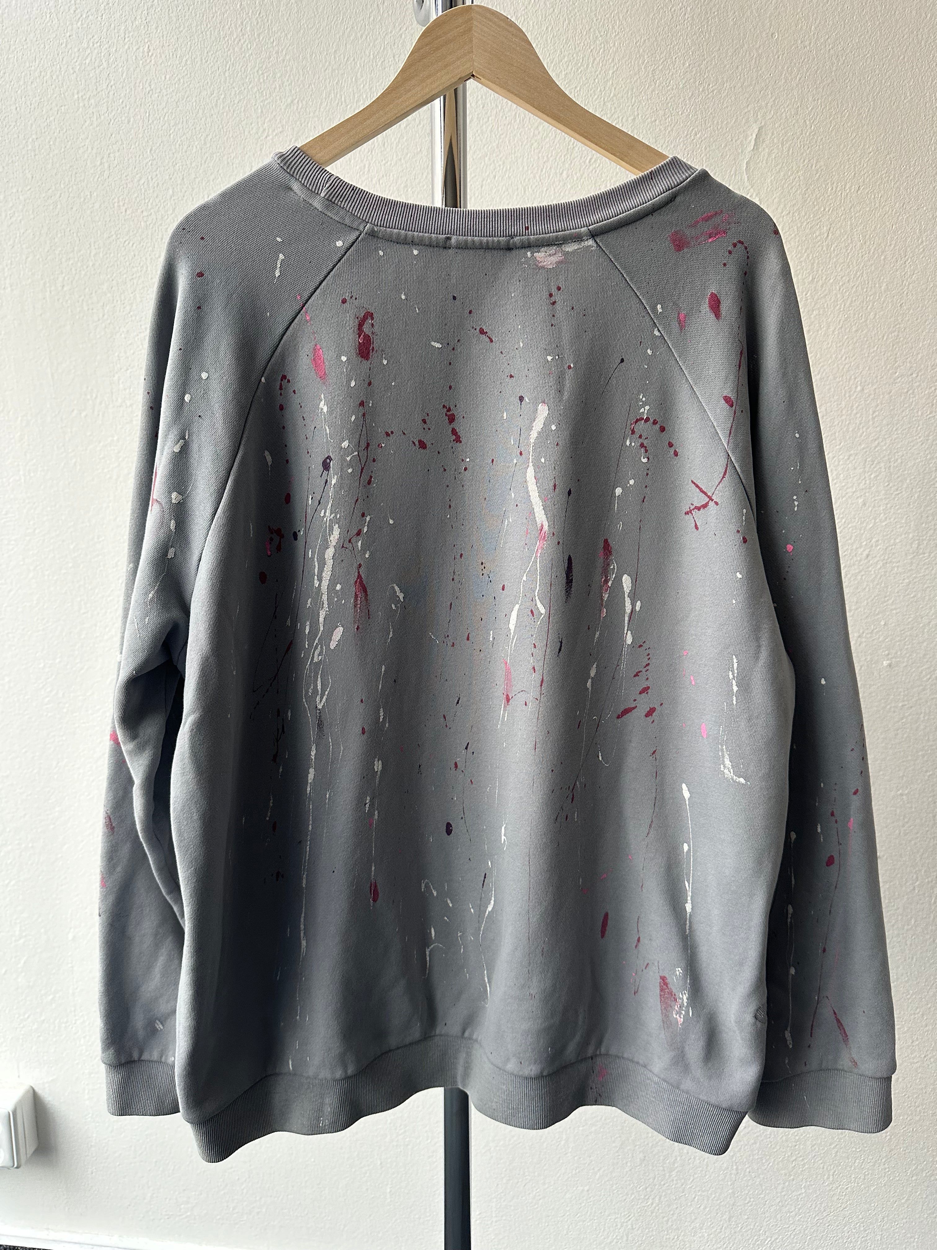 Acne Studios Brian AW13 “Paint Splattered” Crewneck - size L