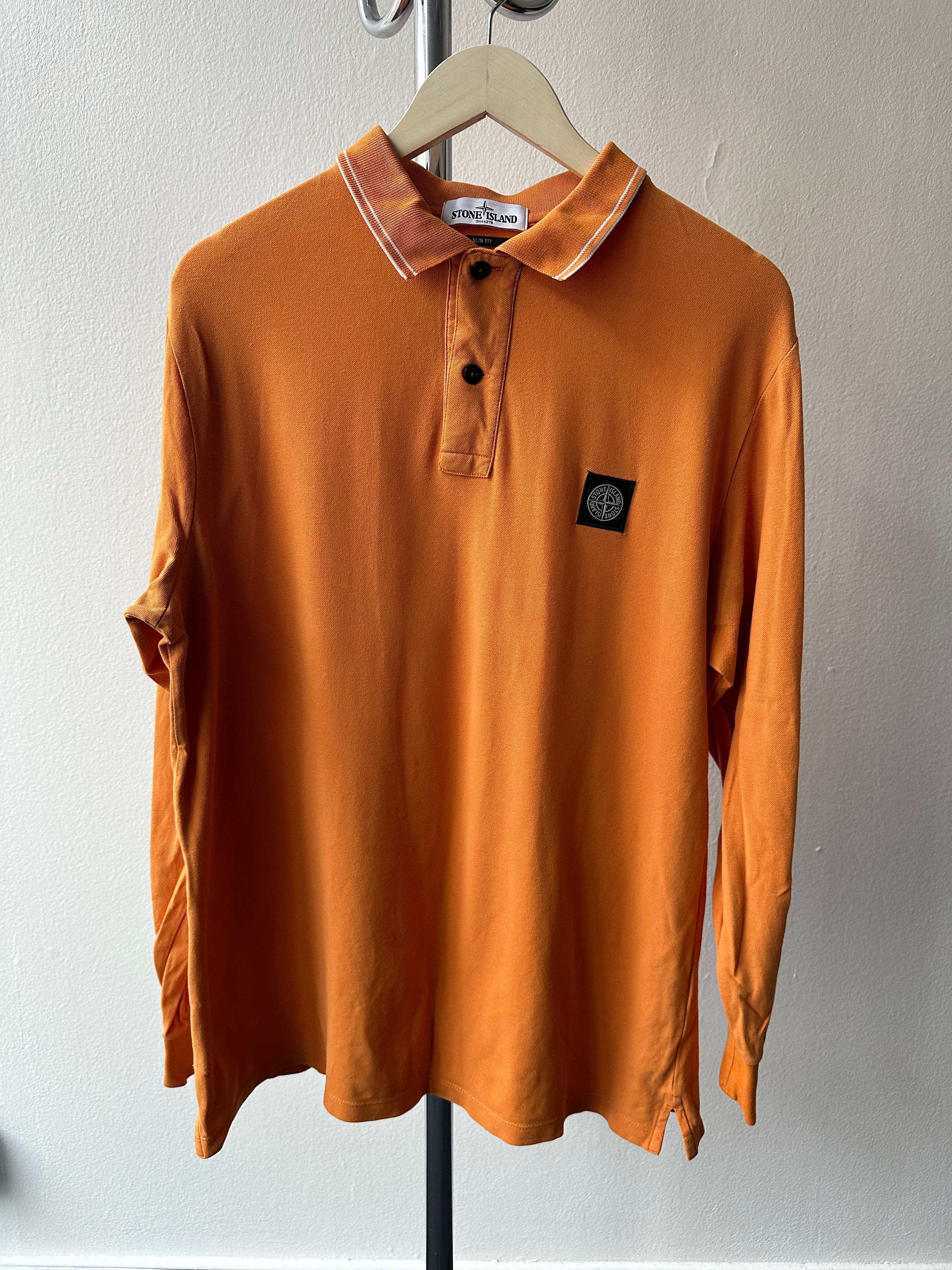 Stone Island Button Up Longsleeve T-shirt - size L