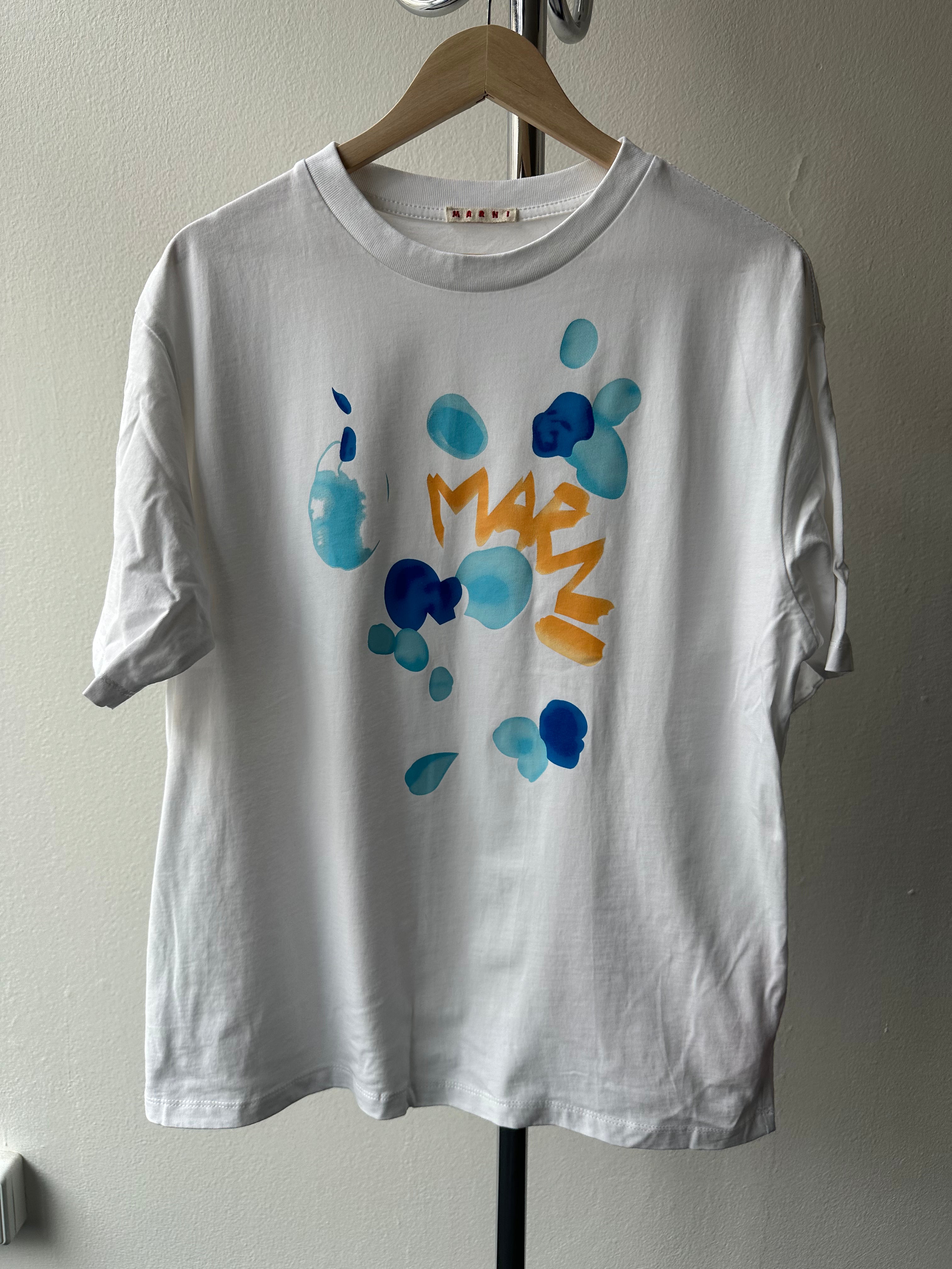 Marni Dripping Flower Logo T-shirt - size L