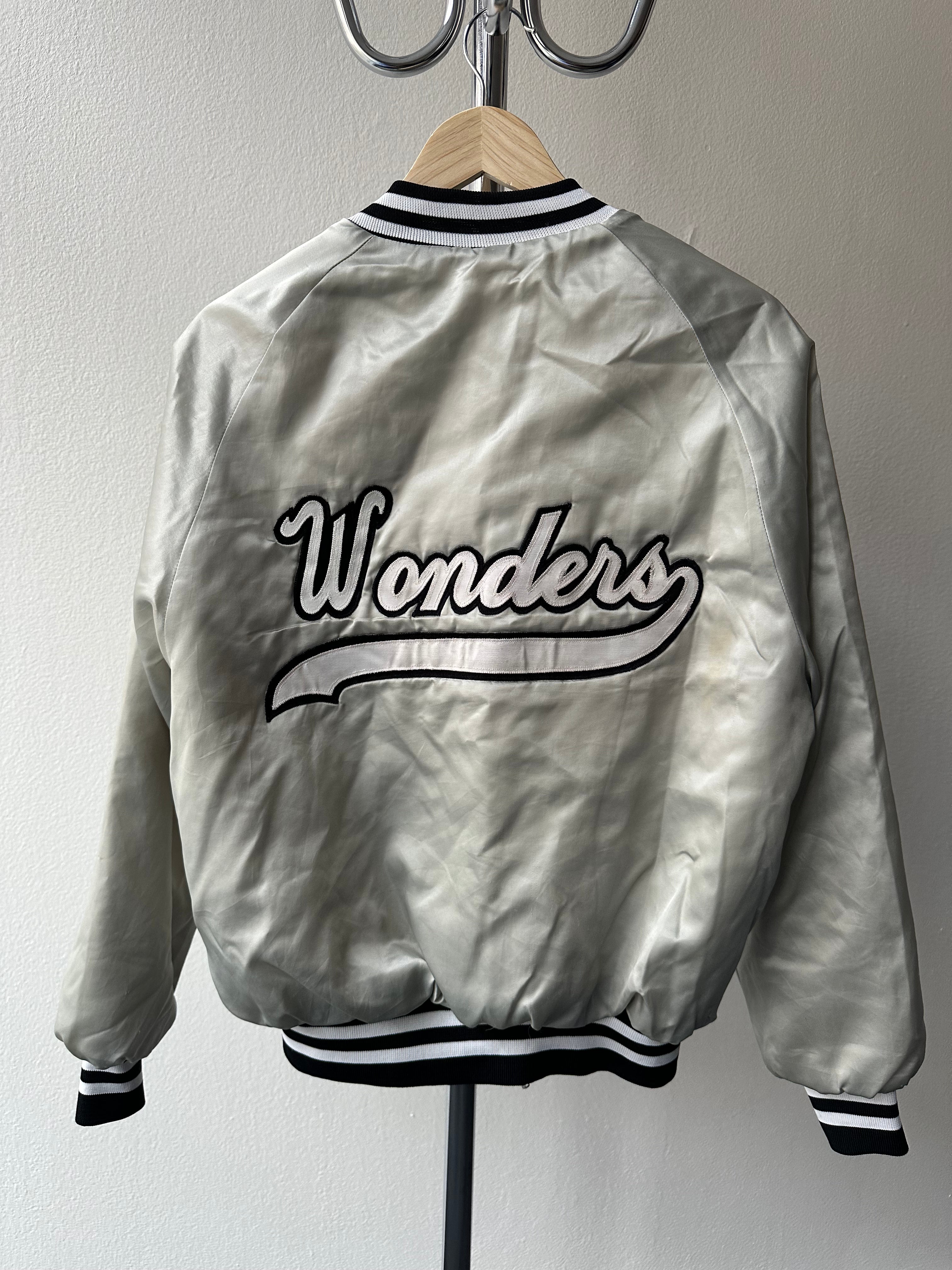 1980s “Wonders” Satin Varsity Bomber Jacket - size M