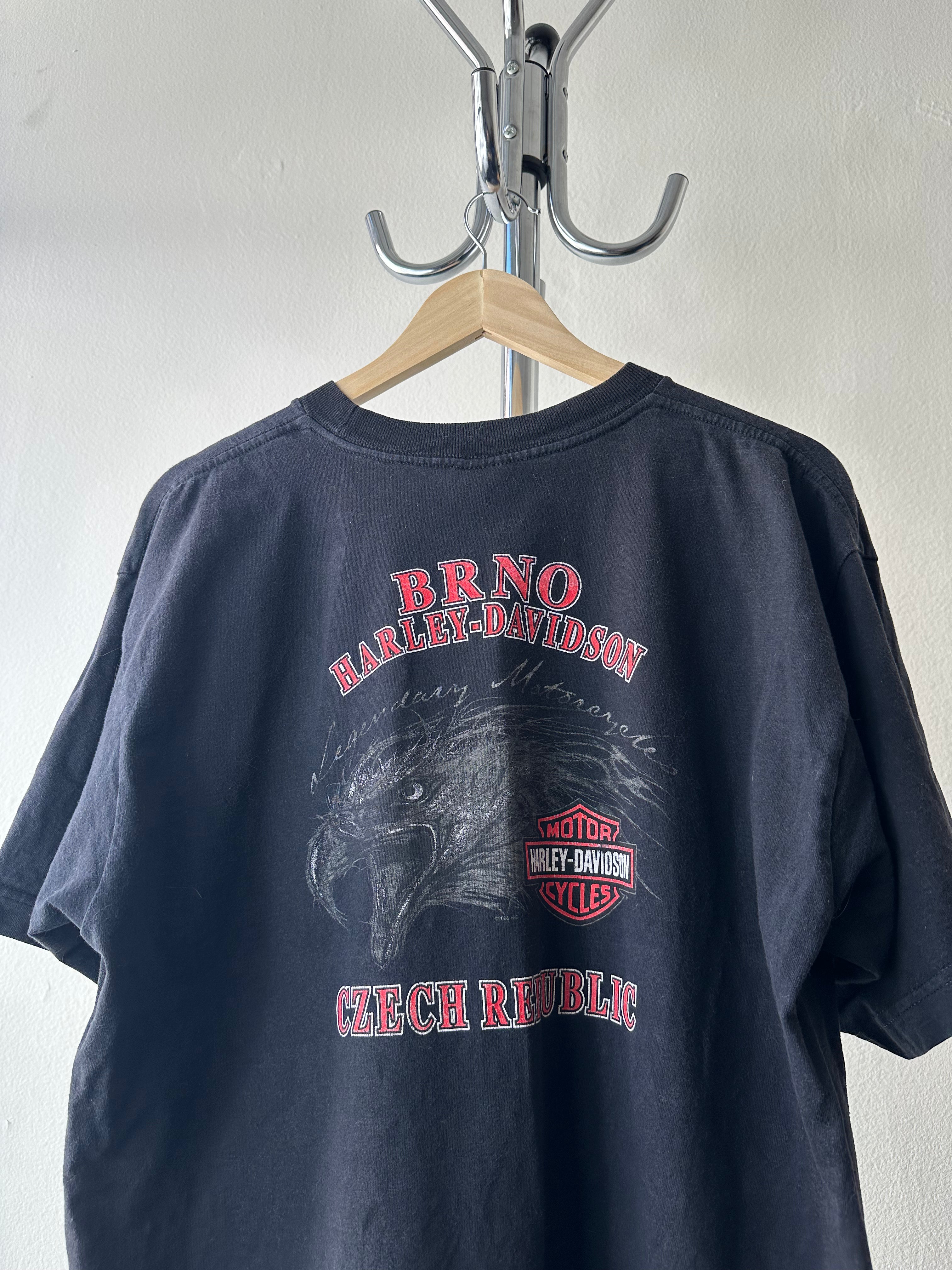 Vintage Harley Davidson "Brno" Pocket T-shirt - size XL