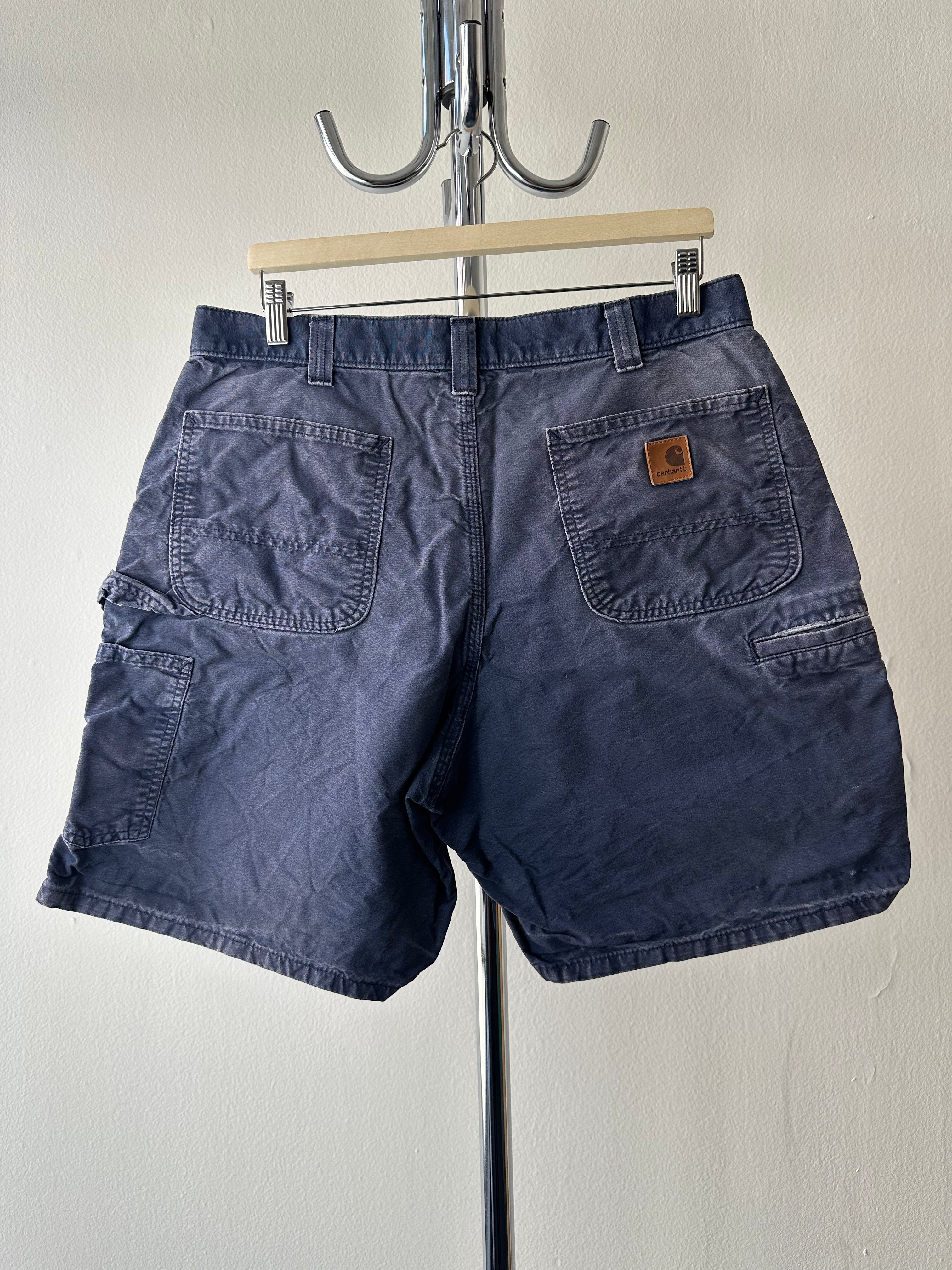 Vintage Carhartt Work Shorts "Faded Navy" – Size 36